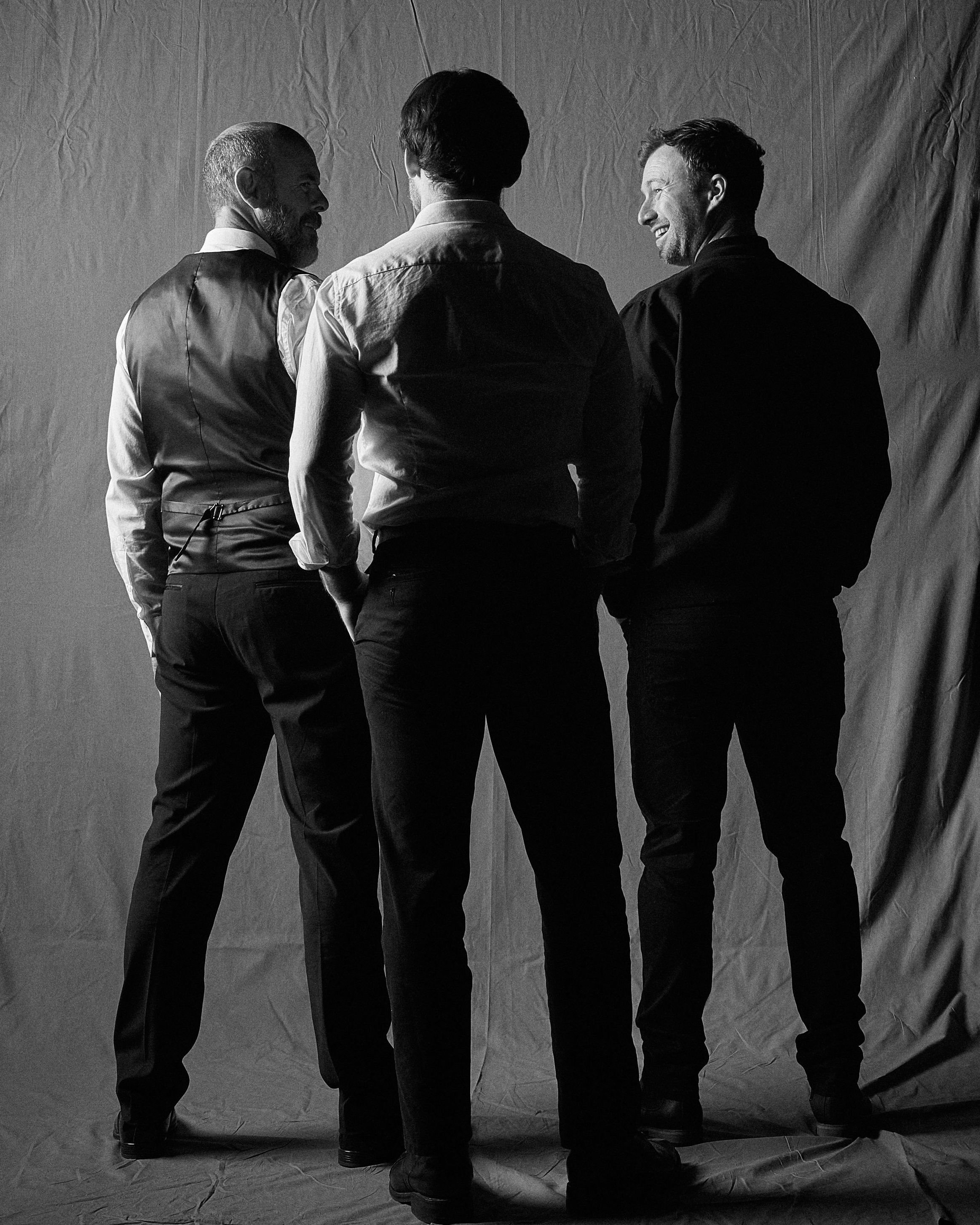 Director, Pierce Gordon, directs Francis McMahon and Jesse Richardson - Photo by Fraser Smith.jpg