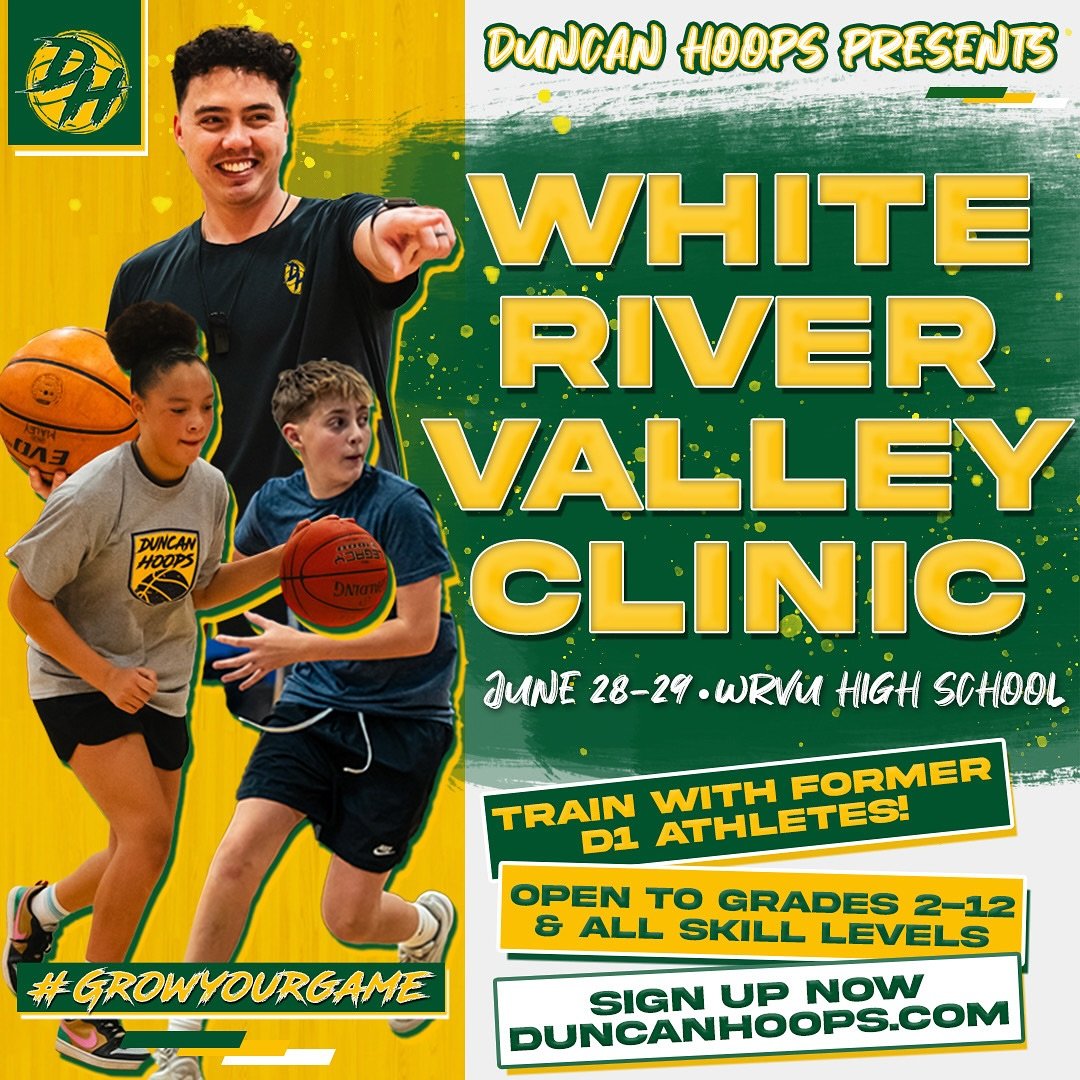 🚨 New Clinic Location 🚨 

Excited for our first trip down to White River Valley this summer! 🙌🏻

#GrowYourGame