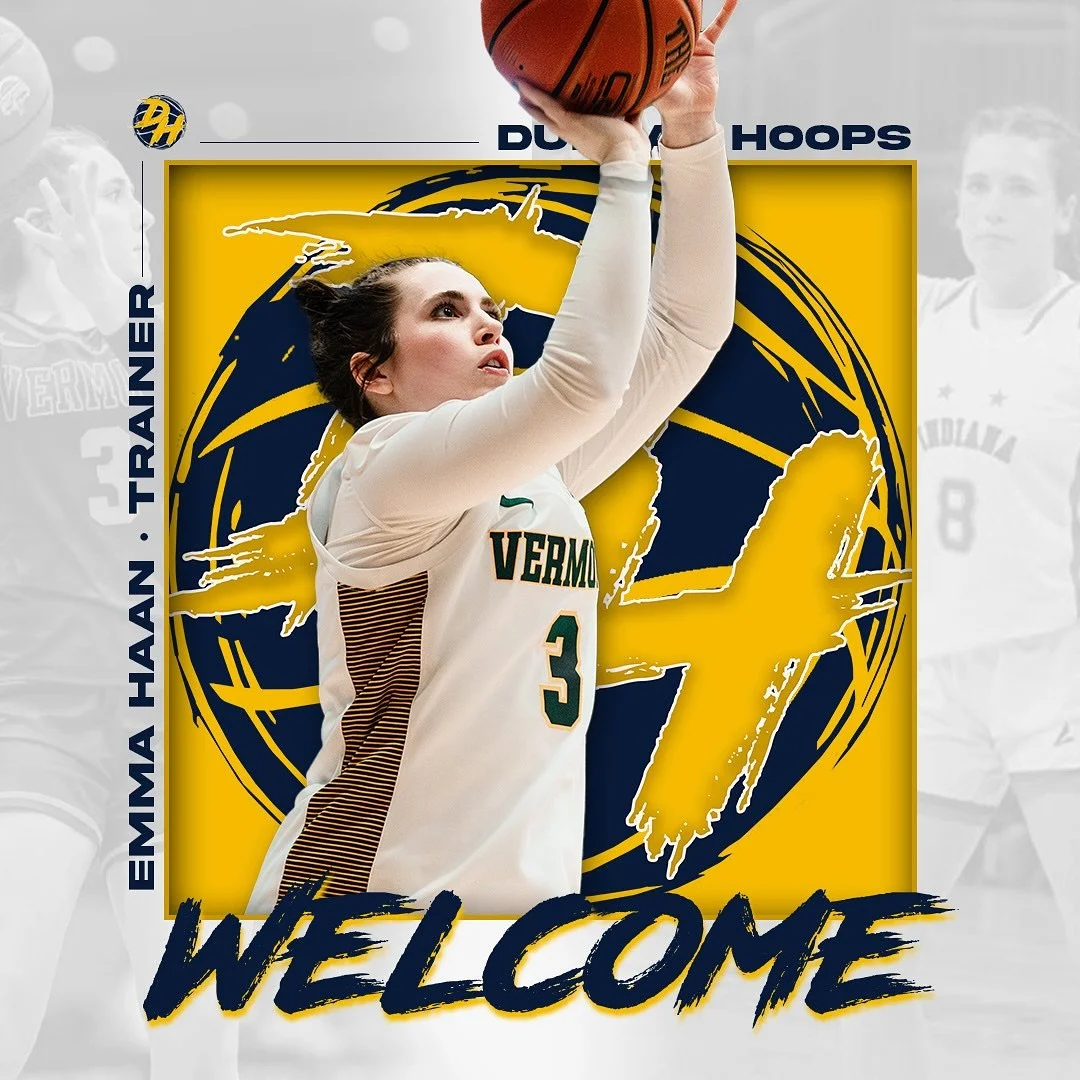 🚨 🚨

Welcome Emma Haan, UVM guard from Zionsville, Indiana, and Ben Michaels, UVM forward and former Buffalo standout. Excited for our athletes to learn from their energy and experience!