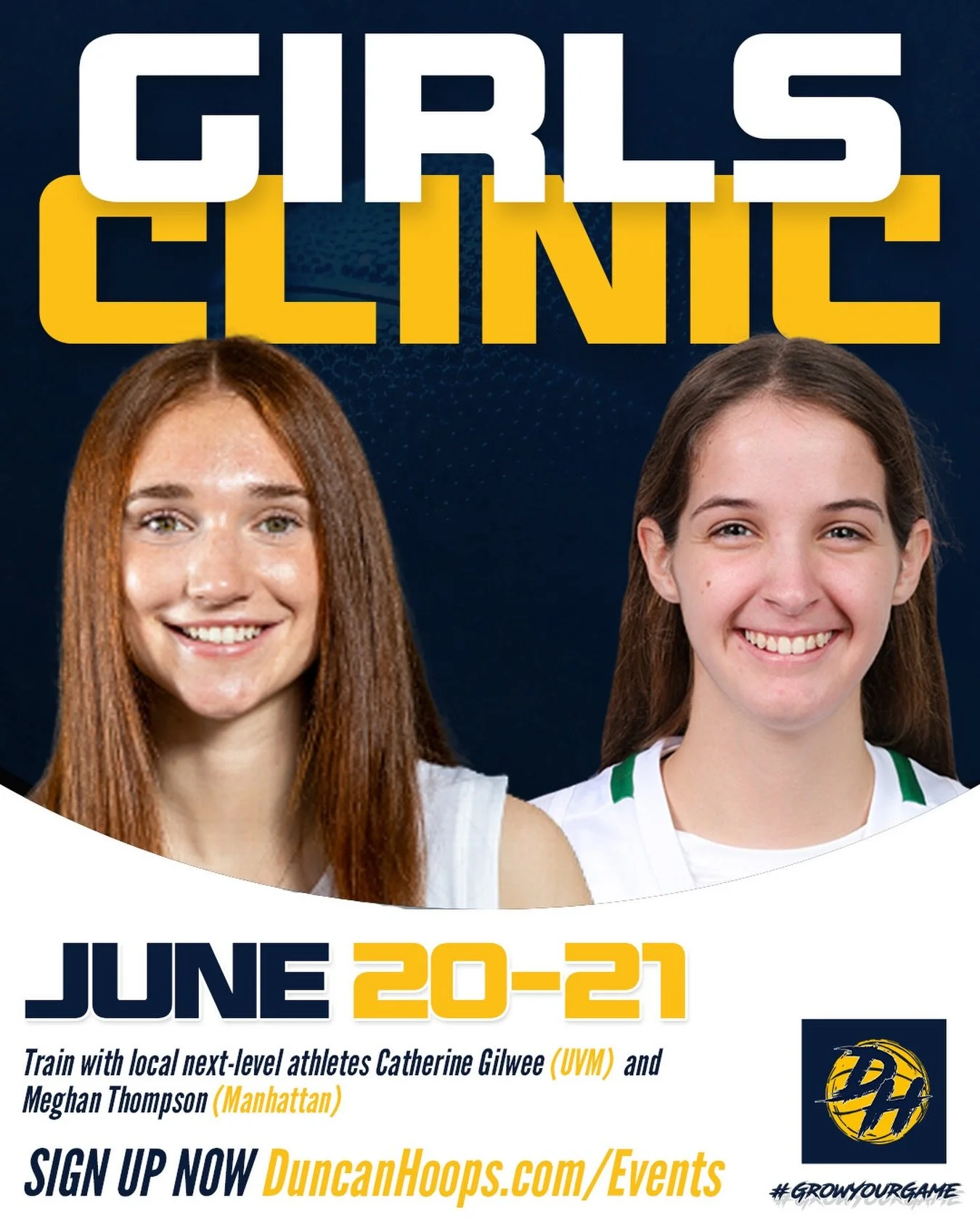 🚨 New Clinic Alert 🚨

June 20-21 w/ @catherinegilwee &amp; @meghan_thompson07!