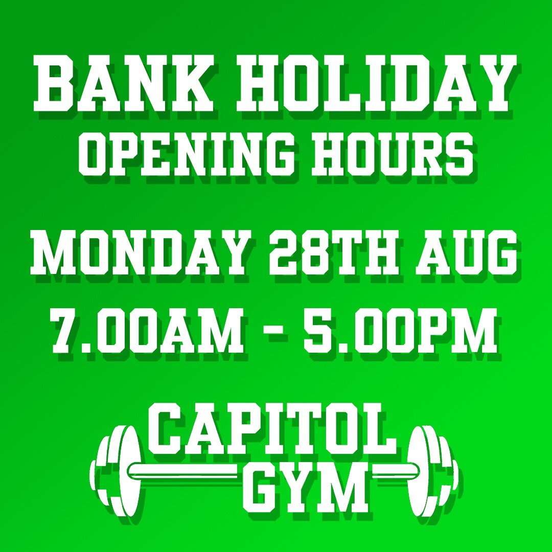 We will be open from 7am until 5pm this coming bank holiday 🙌