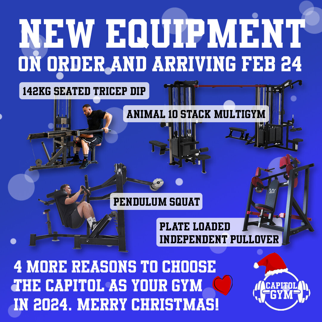 You couldn't choose and neither could we, so we're excited to announce that arriving in February 2024 are 4 new heavy duty pieces of kit from @watsongymequipment! 🏋
We have arriving a 142kg seated tricep dip, a pendulum squat, a plate loaded indepen