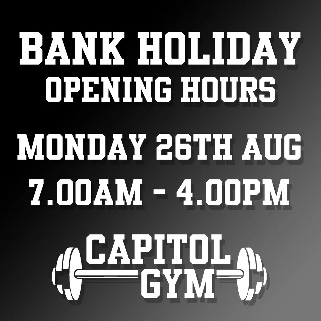 We'll be open from 7am till 4pm this coming bank holiday Monday 💪