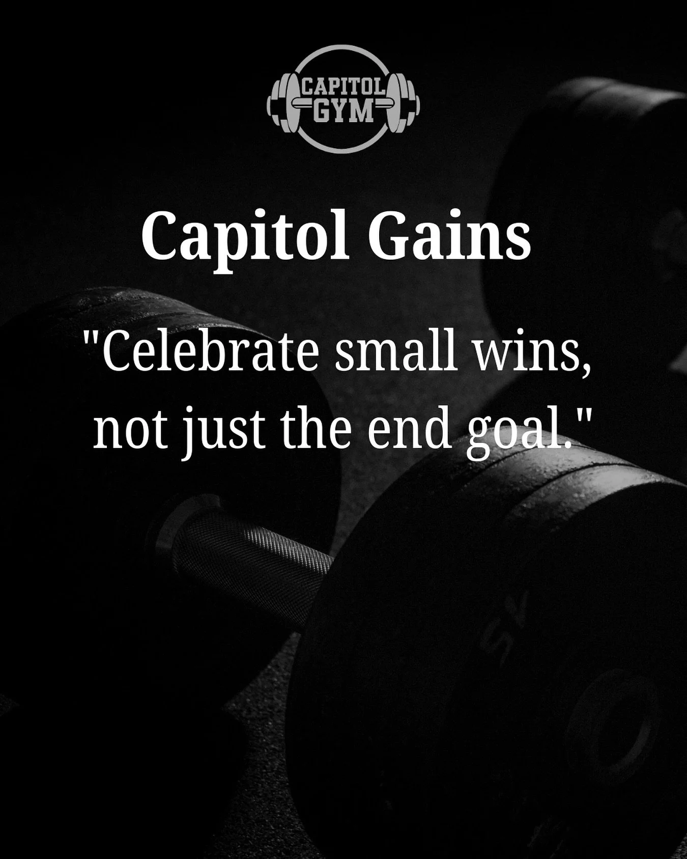 📉 Progress is built one step at a time.
It&rsquo;s easy to get caught up chasing the big goal, but the truth is &mdash; those small wins along the way are what keep you moving forward.

✅ Added an extra rep? Win.
✅ Chose a home-cooked meal over take