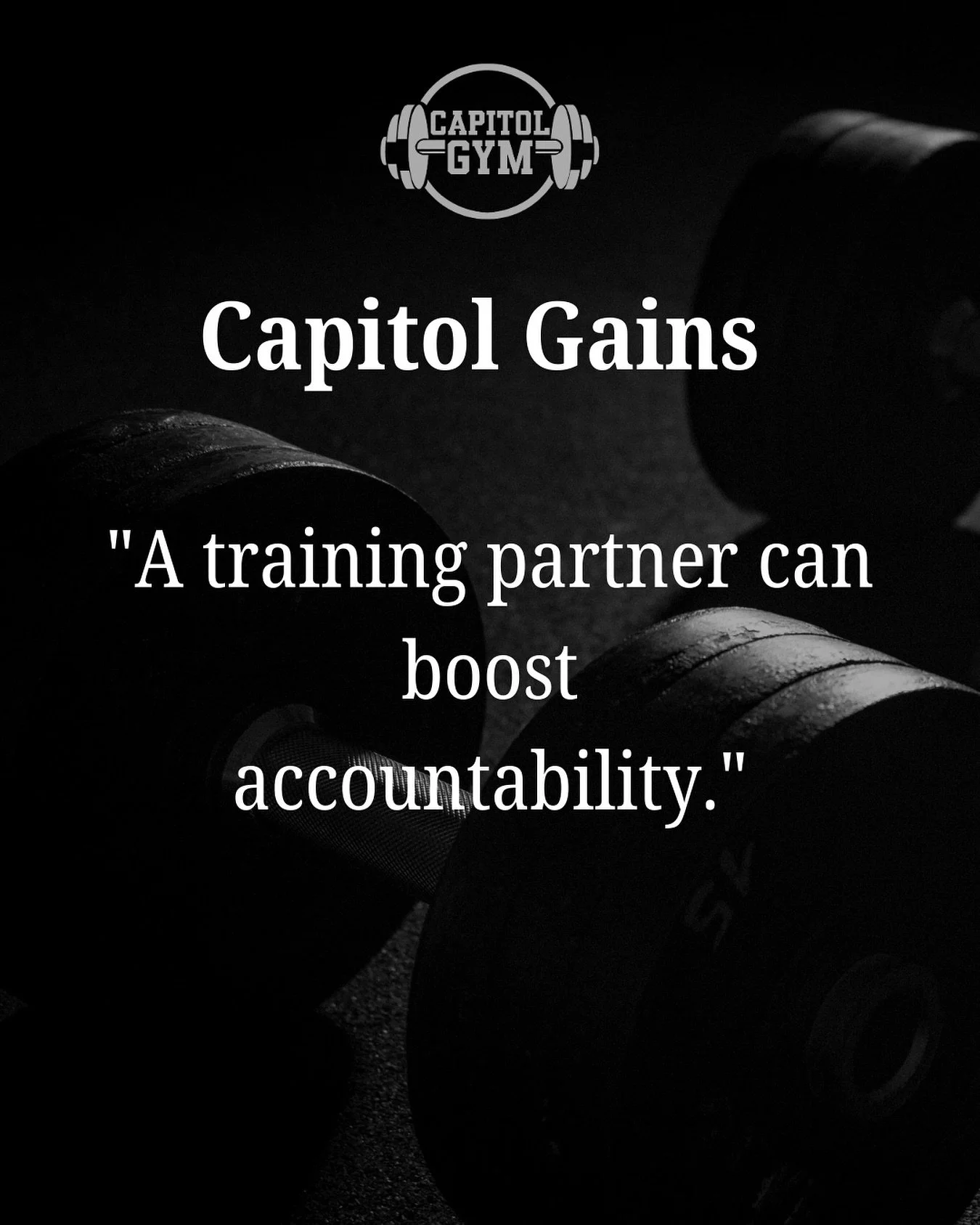👥 Training alone builds discipline&hellip; but training with a partner builds accountability.

A good training partner will:
✅ Push you when you&rsquo;d normally stop.
✅ Spot you safely on heavy lifts.
✅ Keep you consistent, even on low-motivation d