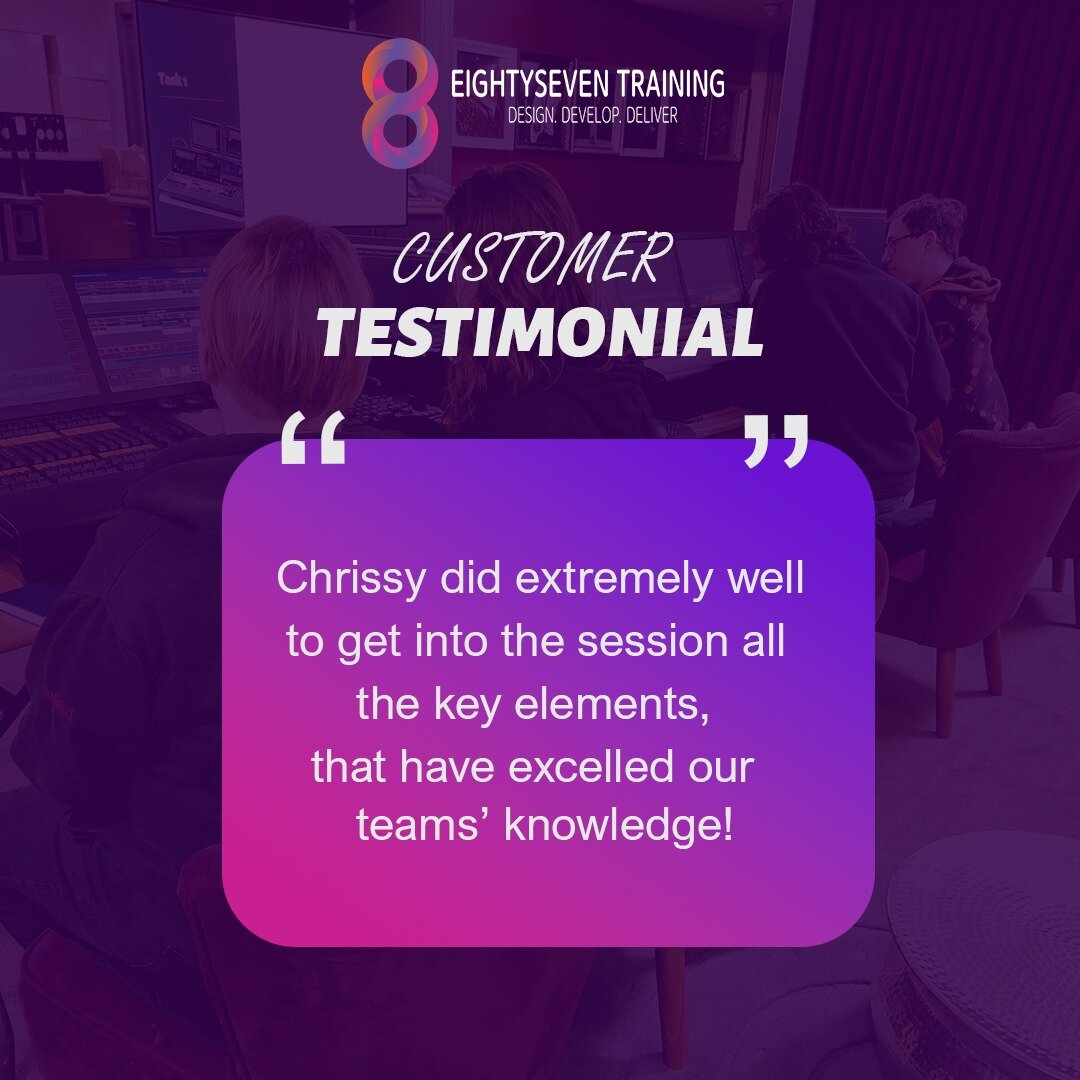 We love to hear from you if you've attended a course with us! What a lovely start to the week!
🔹
#skillstraining #technicaltheatre #creativeindustry #eightyseventraining #learninganddevelopment #traininganddevelopment