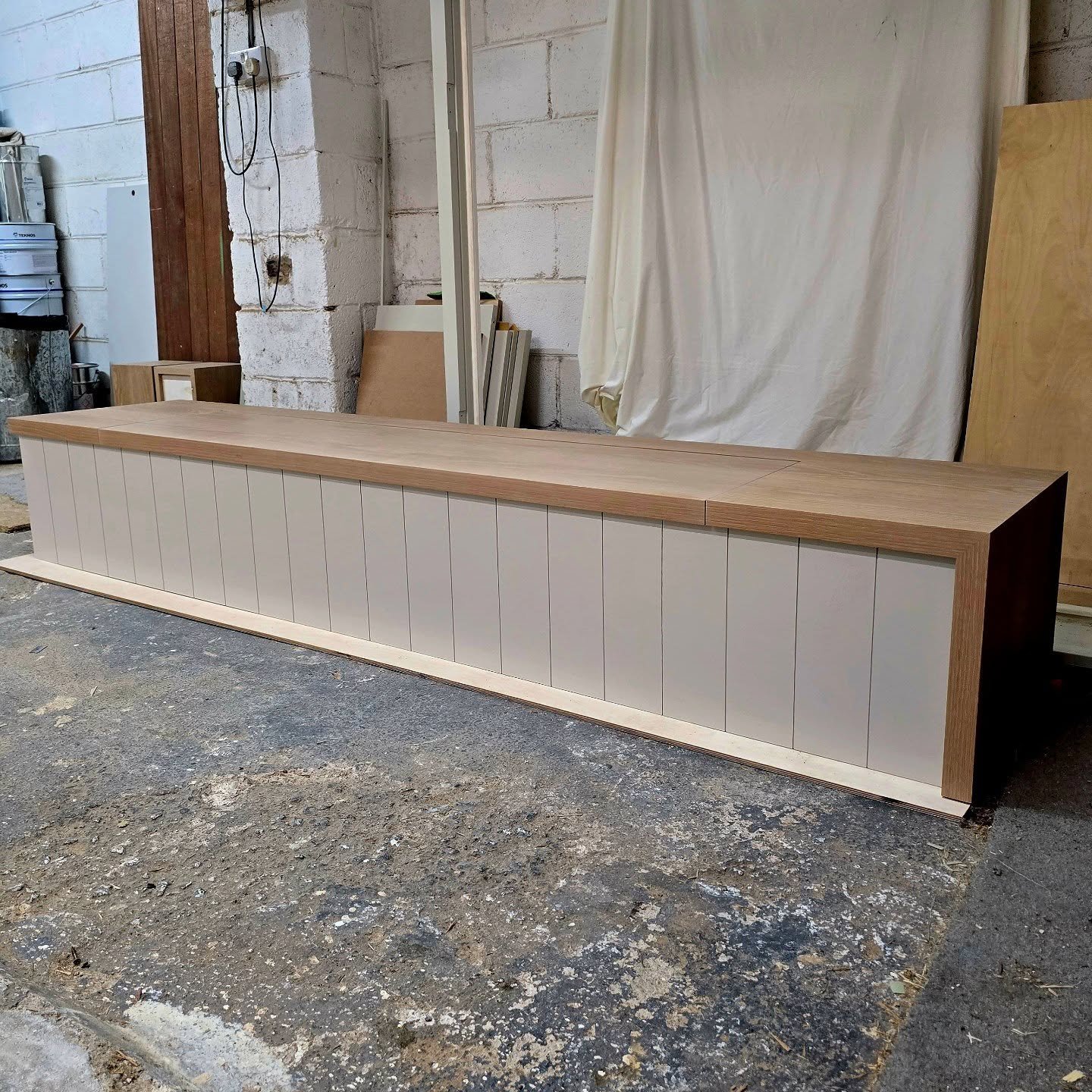 Another custom piece complete and ready for fitting!
 Featuring a clean, two-tone finish and modern lines, it&rsquo;s the perfect blend of form and function. Can&rsquo;t wait to see it in place!