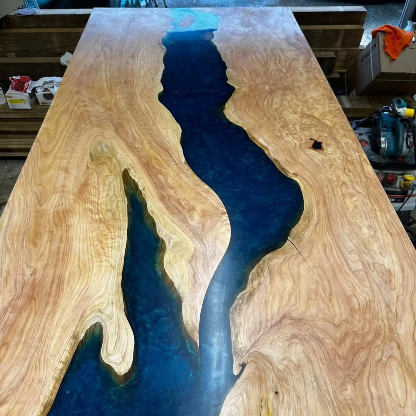 Two firsts, one massive result. 🌊🪵
​We&rsquo;ve just put the final touches on our very first Cypress River Door, and it is officially ready for site installation. This project was a double milestone for the shop:
1️⃣ Our first time working with the