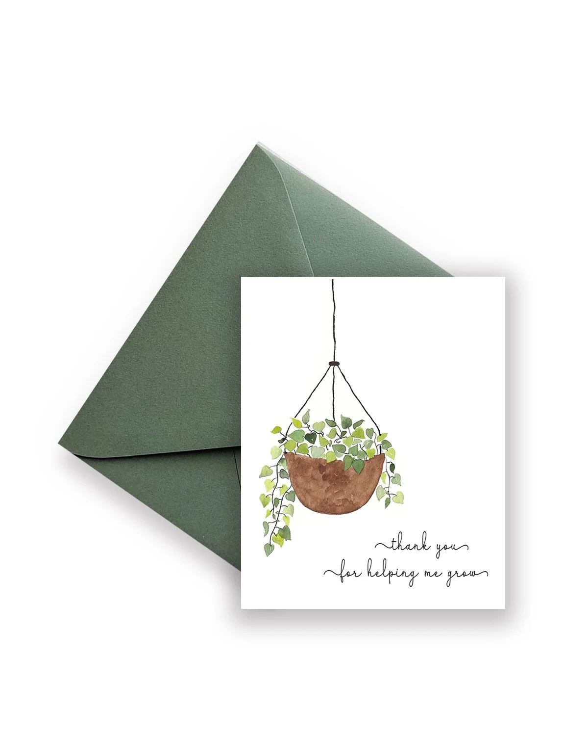 Thanks for helping me grow - Hanging Philodendron