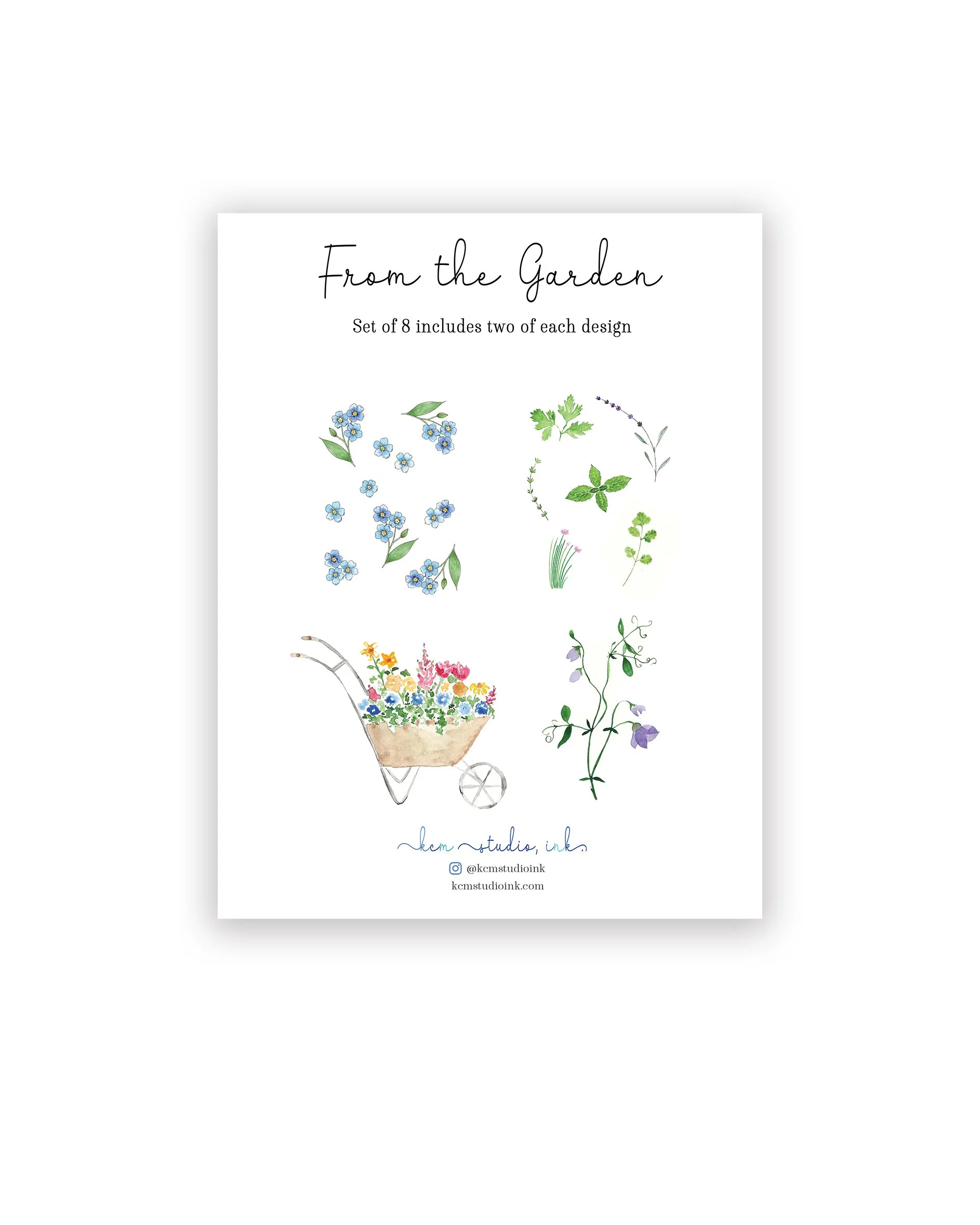 NEW: From the Garden Gift Set (2 of each design)
