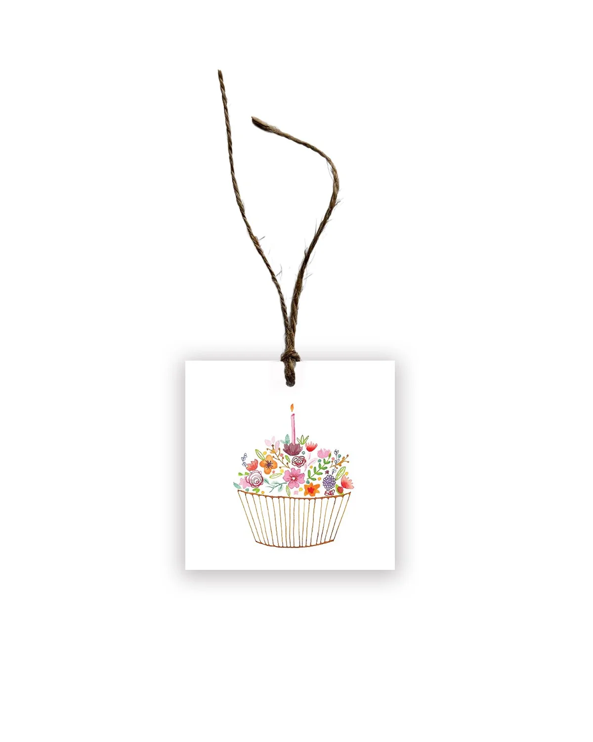 Birthday Cupcake Gift Tag Set