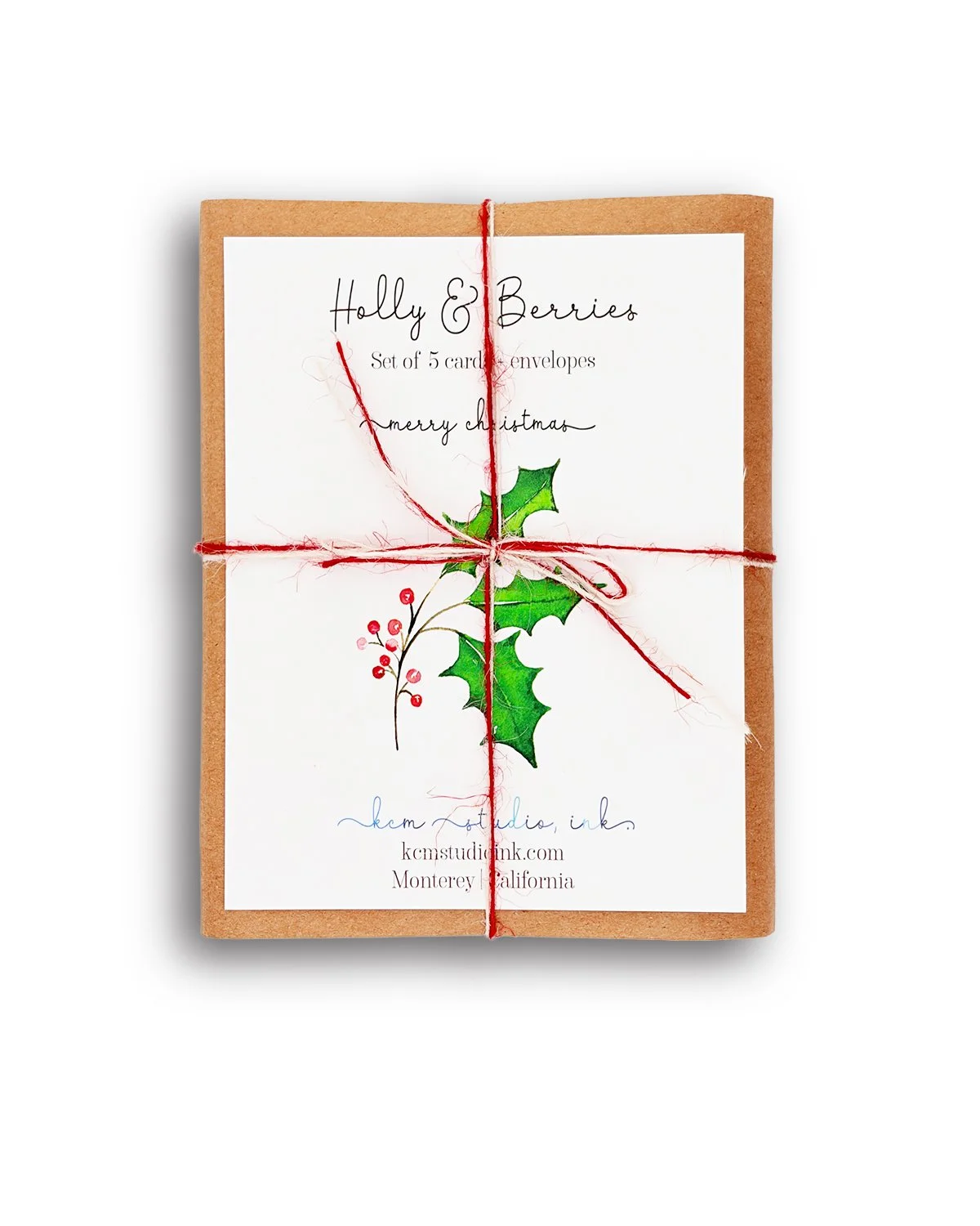Holly & Berries Gift Set - Merry Christmas