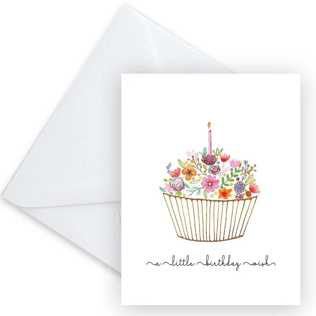 Birthday Cupcake Card - New