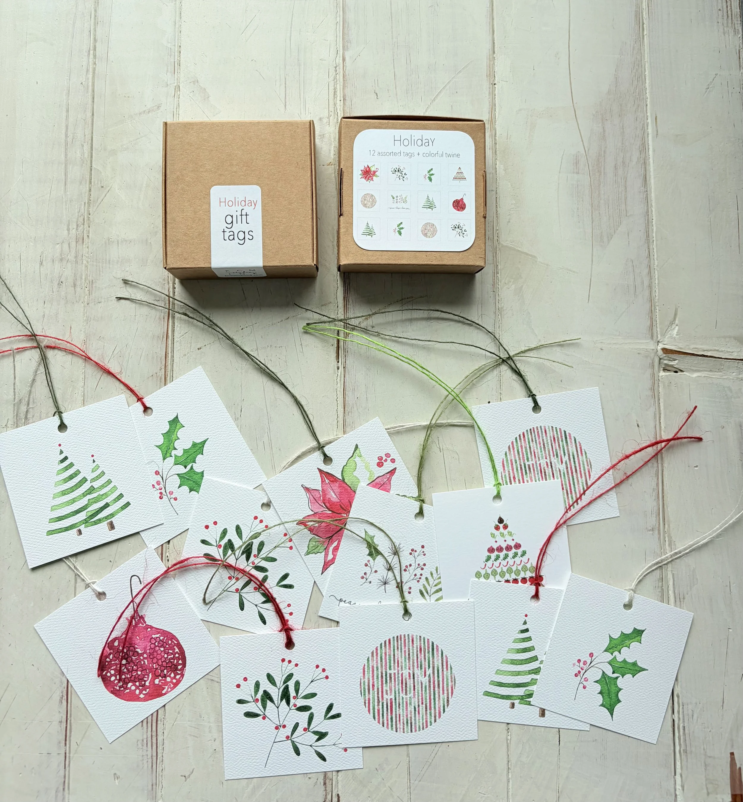 New: Assorted HOLIDAY Gift Tag Set