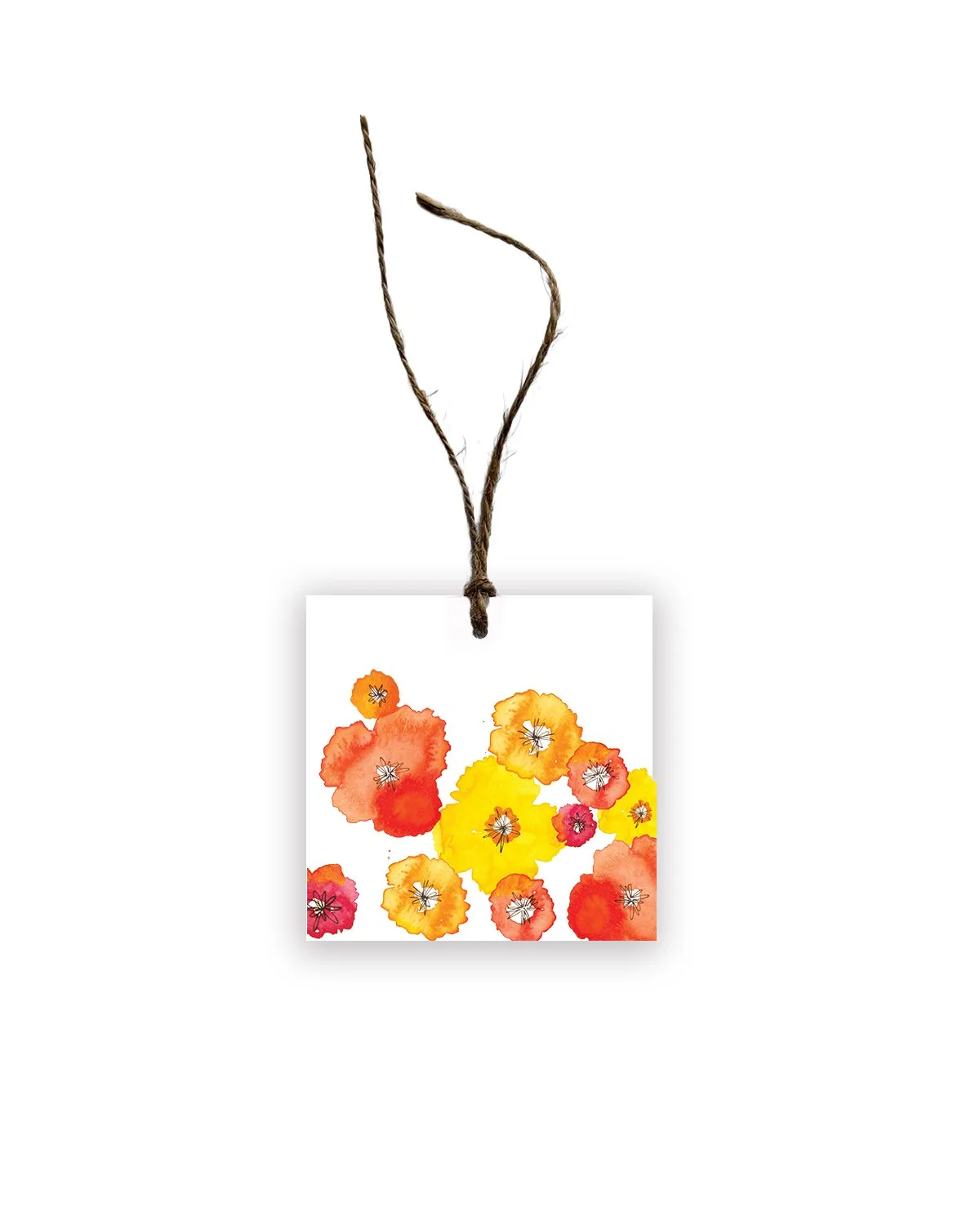 Splash of Poppies Gift Tag Set