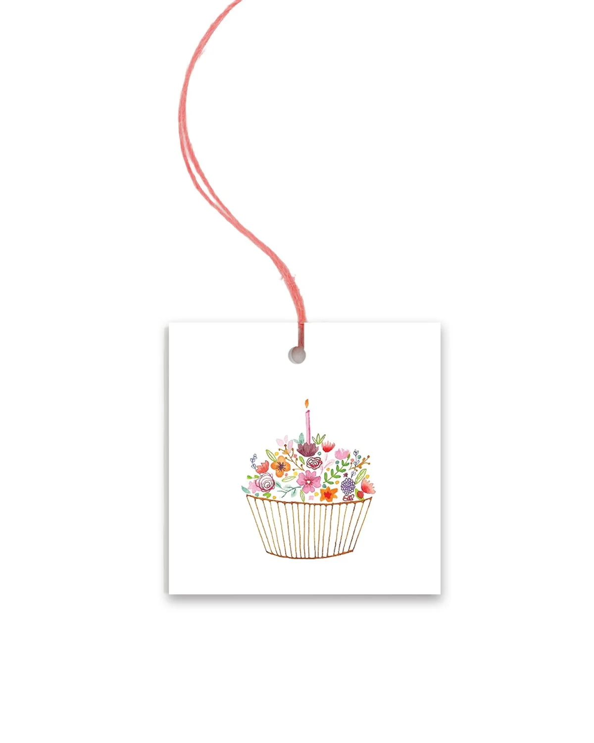 Birthday Cupcake Gift Tag