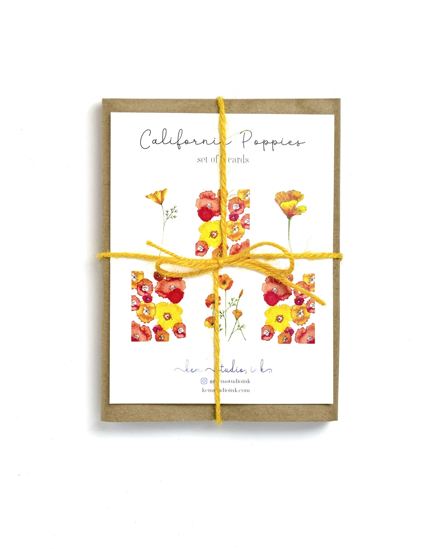 California Poppies Gift Set (Assorted Set of 6) - New