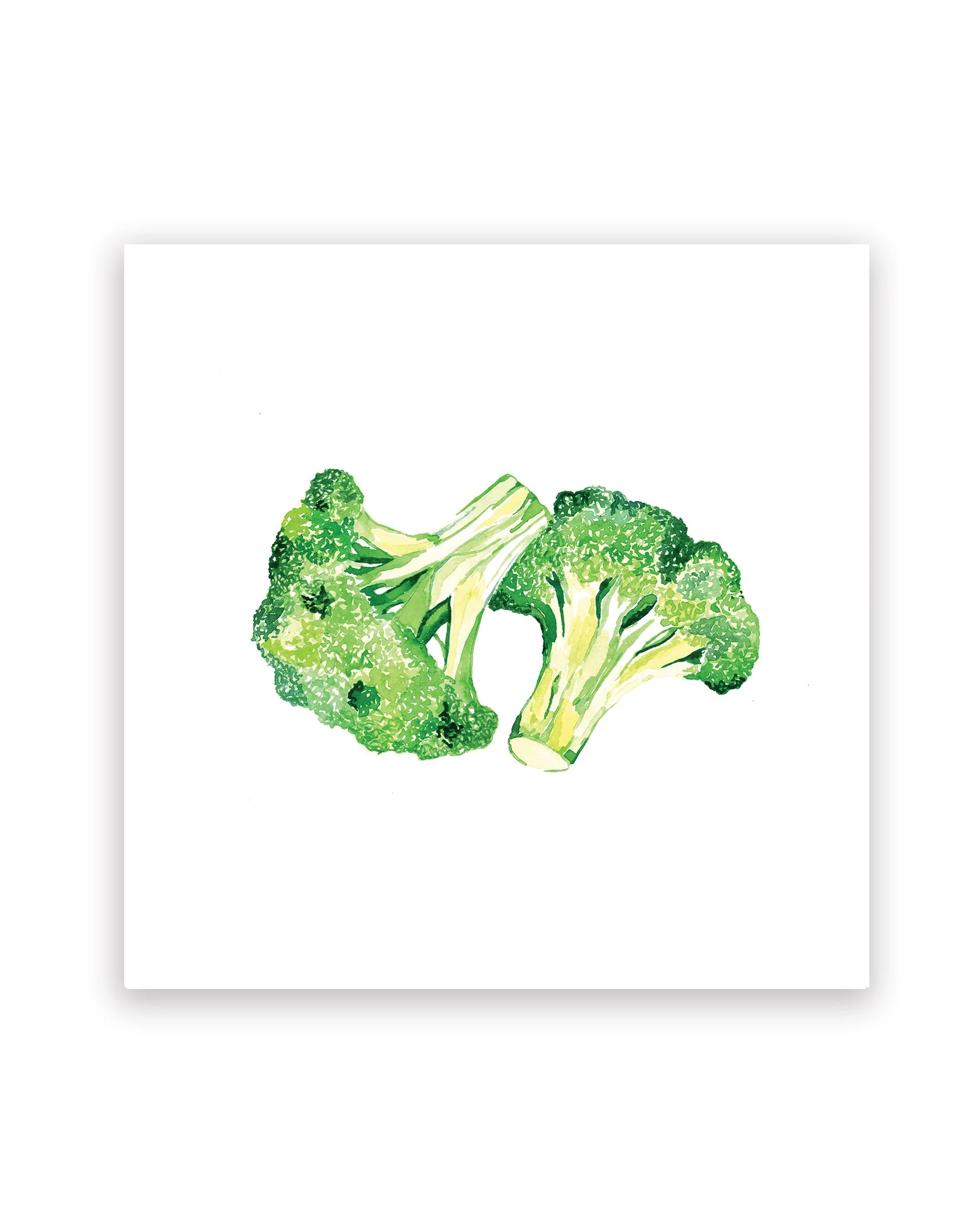 Broccoli Print 8x8