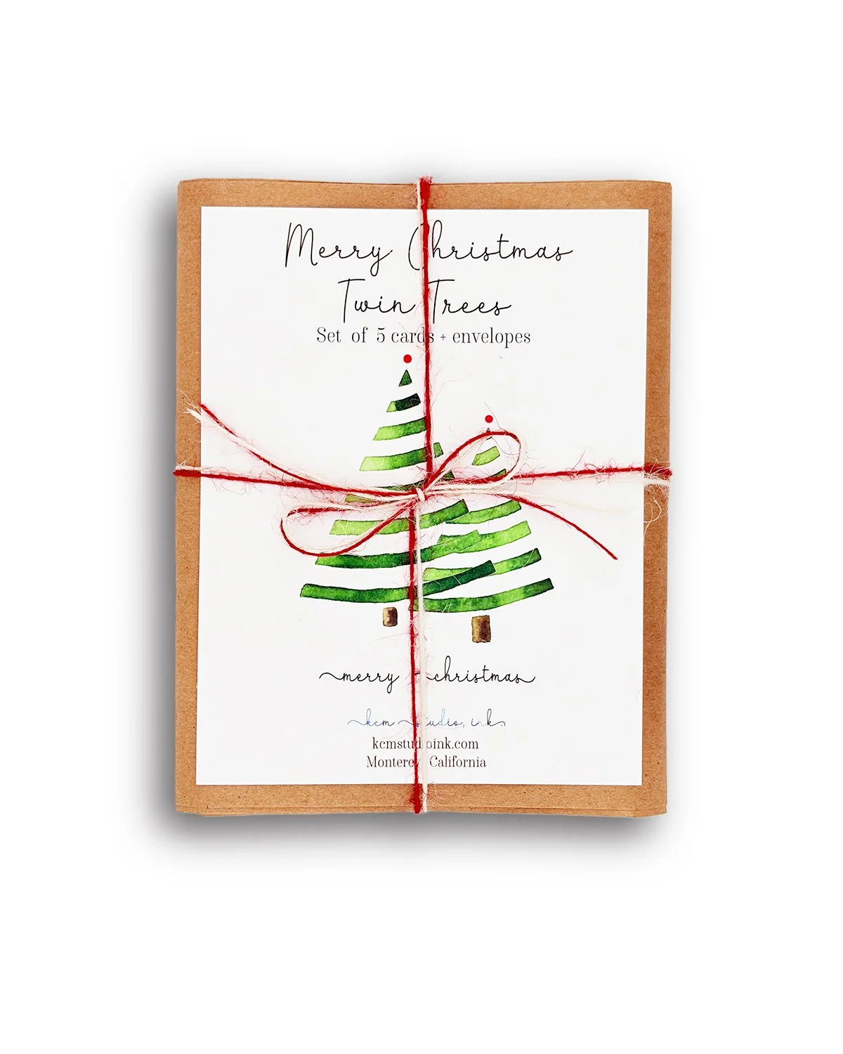 Twin Tree Gift Set - Merry Christmas