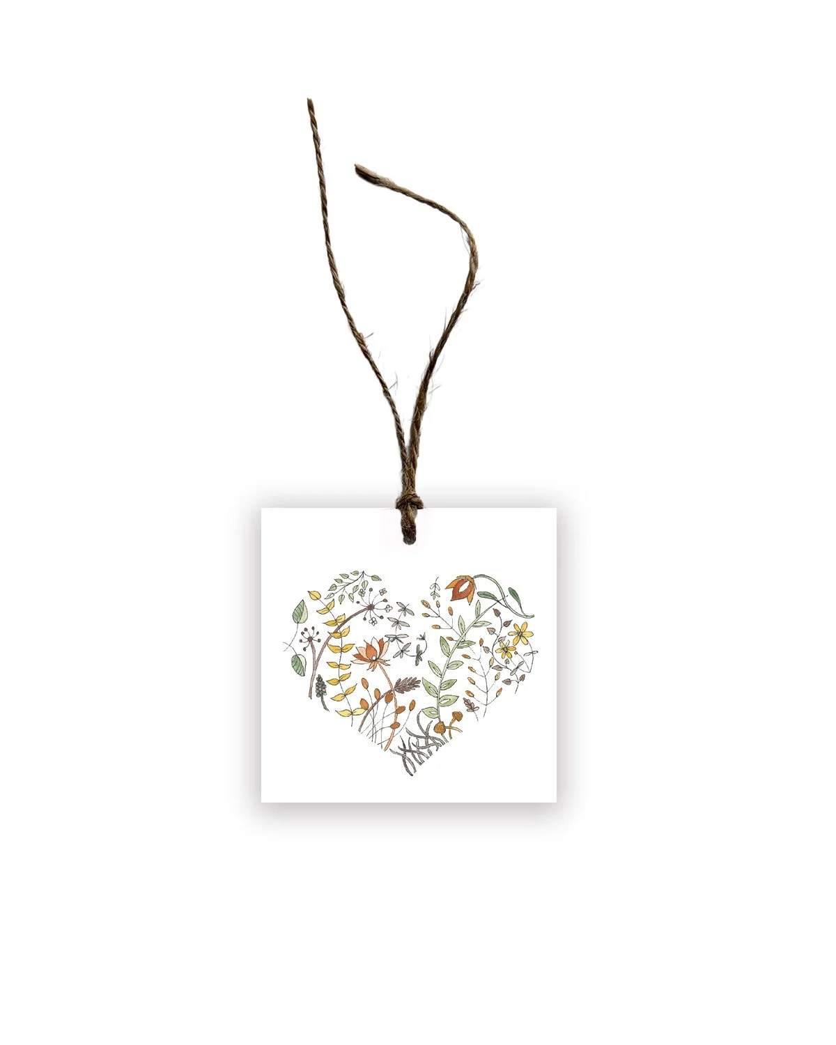 Botanical Heart Gift Tag Set
