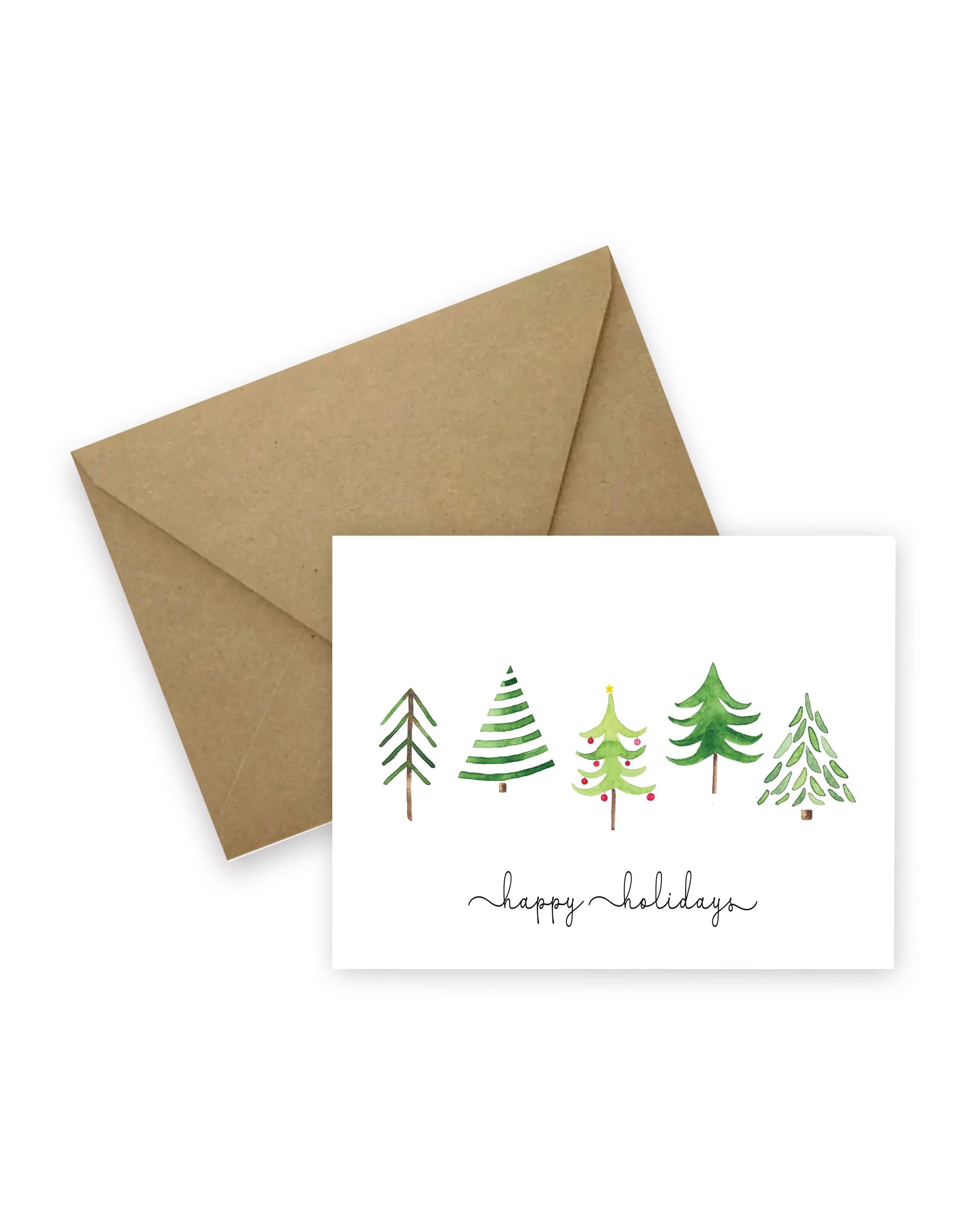 Forest of Trees Card - Happy Holidays