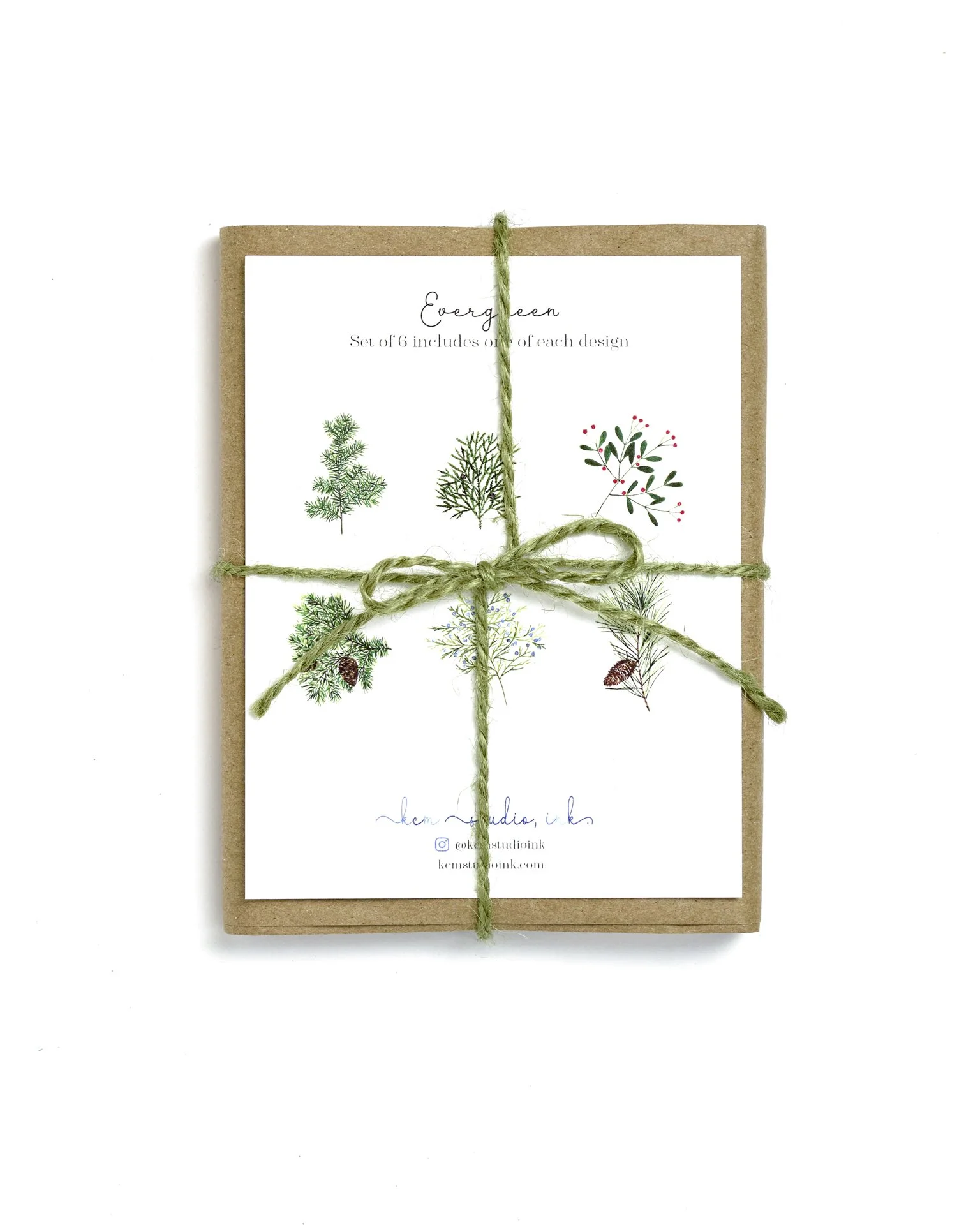 Evergreen Card Gift Set (Set of 6 assorted cards)