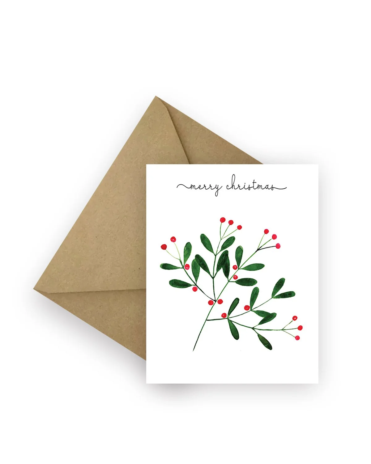 Merry Christmas Mistletoe Card