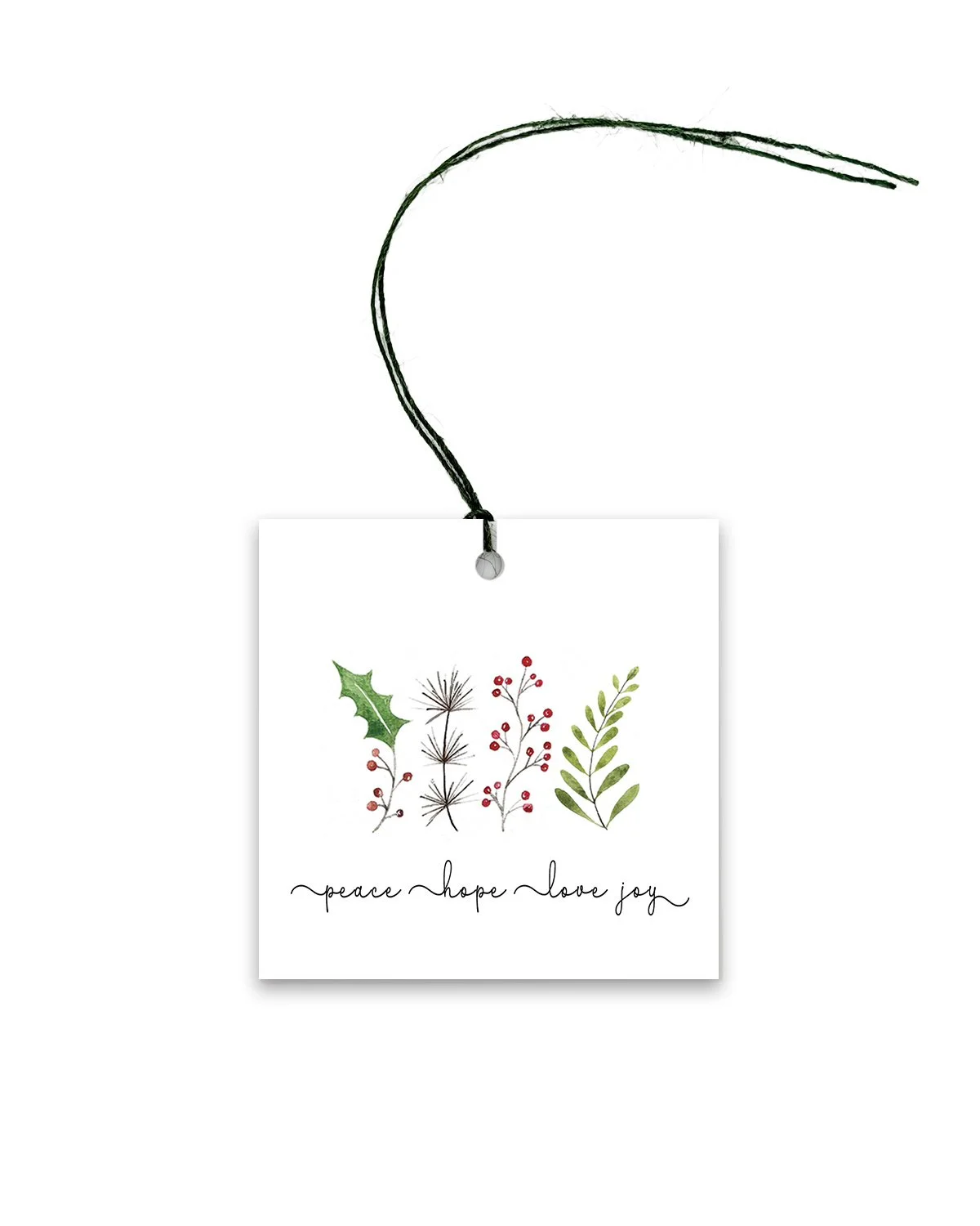 Peace Love Hope Joy Gift Tag