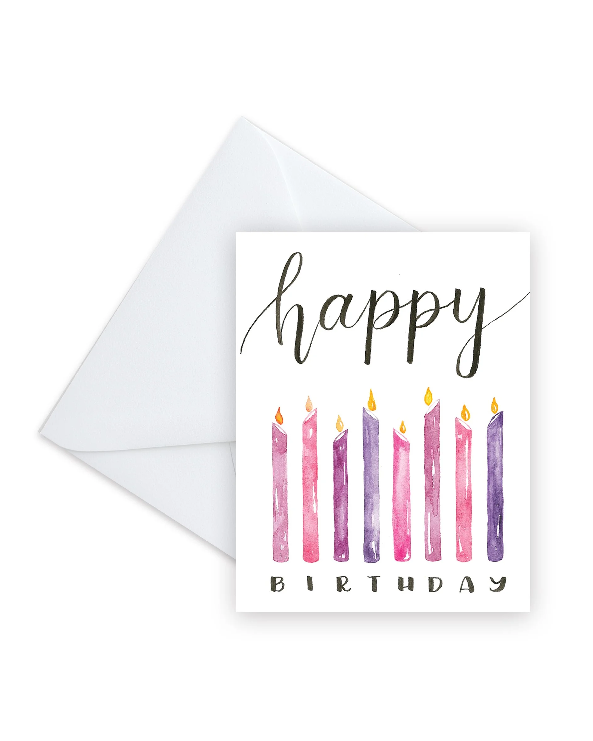 Happy Birthday Pink Candles