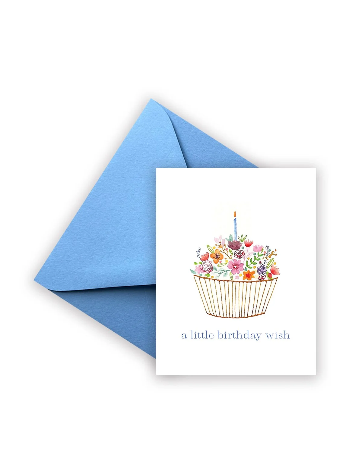 Baby Boy Birthday Cupcake Card