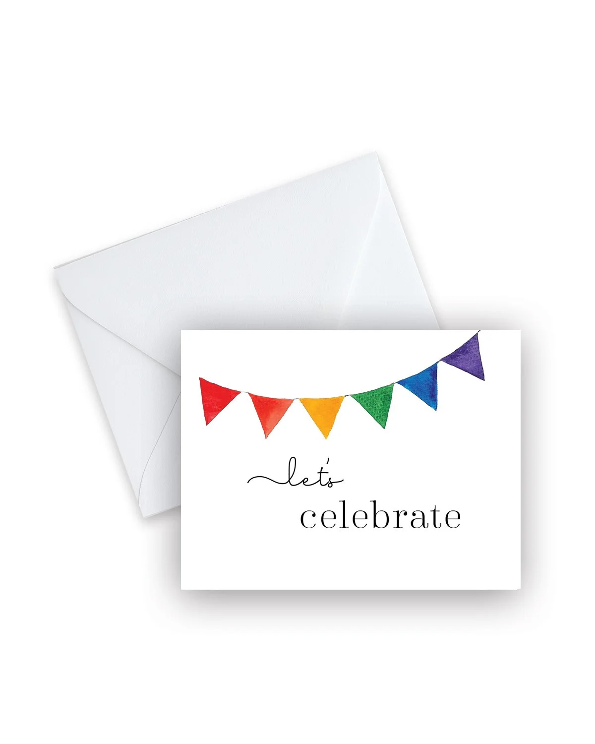 Rainbow Let's Celebrate Card