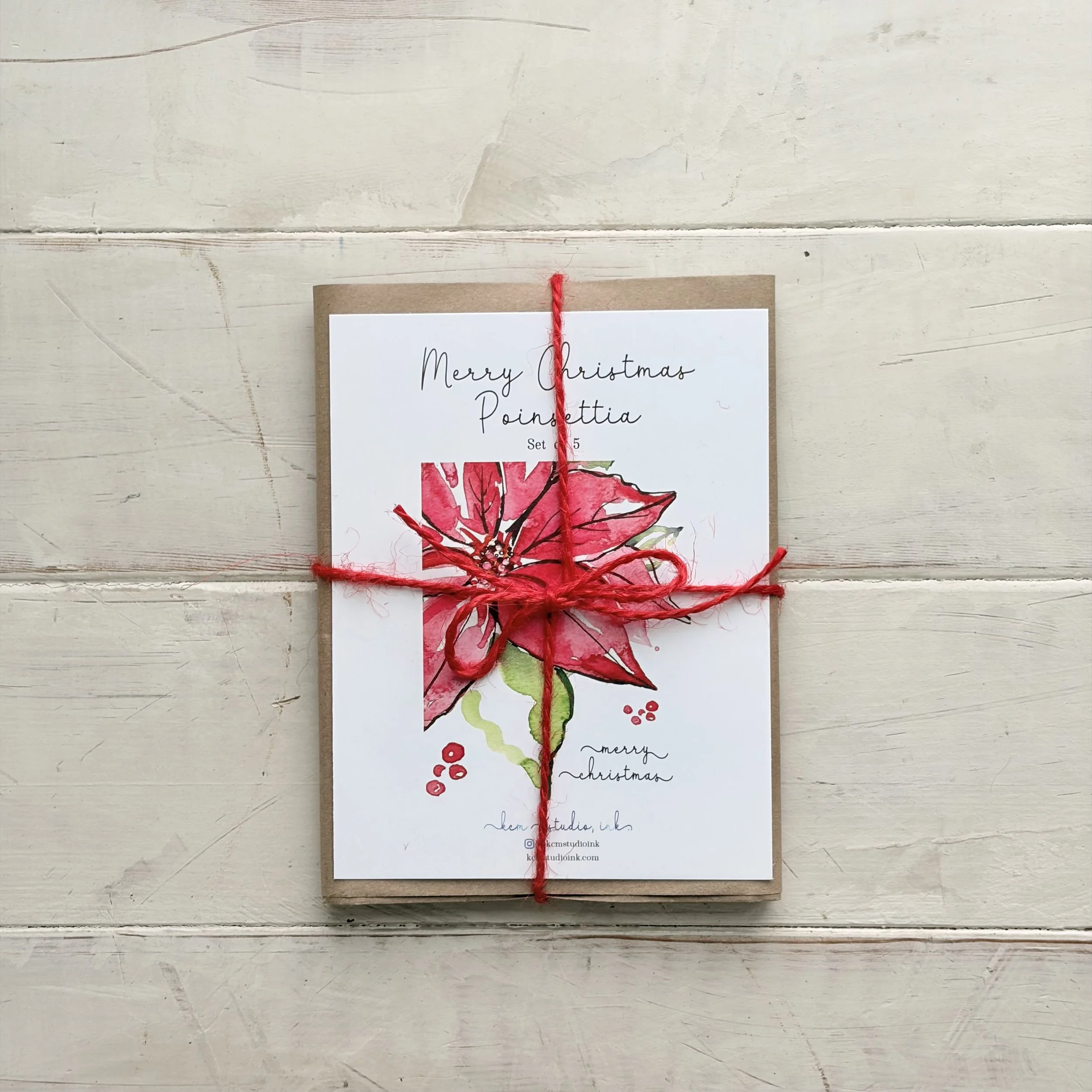 Merry Christmas Poinsettia