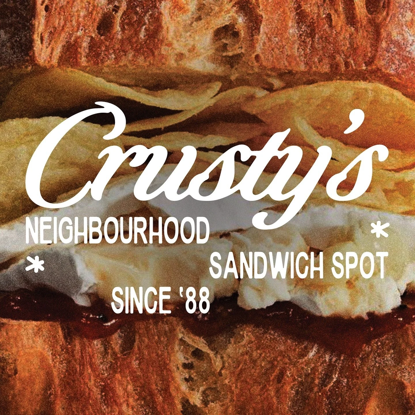 Welcome to Crusty&rsquo;s, can I take your order? 🥪 

Keeping the brand train rolling, this time with an NYC style sandwich shop. Real family run vibes, small shop, big graphics and good sandwiches. Taking visual cues from classic New York delis, bu