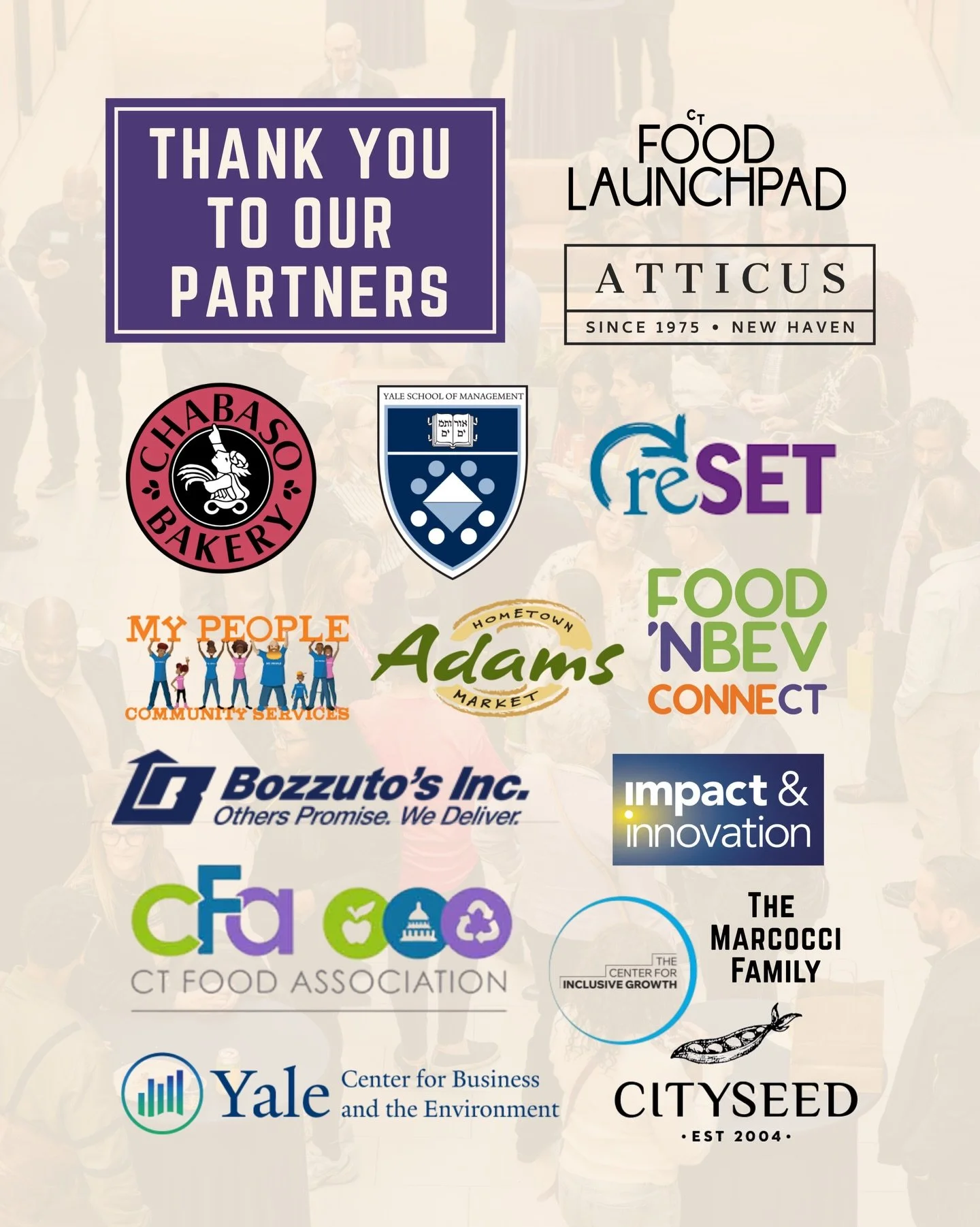 Thank you so much to our incredible partners for helping us elevate Connecticut&rsquo;s food scene and create an event for local brands to shine. Your donations, time, energy, and support mean everything to us and to this growing CT food community ❤️