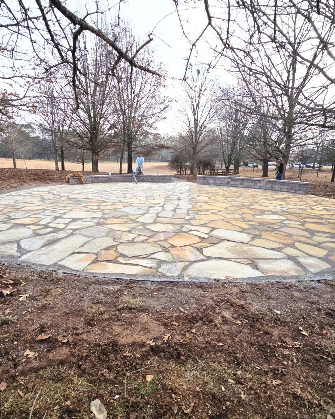 Flagstone doesn&rsquo;t come in perfect pieces. Every stone is different, which means every cut, every fit, every joint is done on site.

There&rsquo;s no pattern to follow. No shortcuts to hide behind.  When it&rsquo;s done right, it feels natural. 