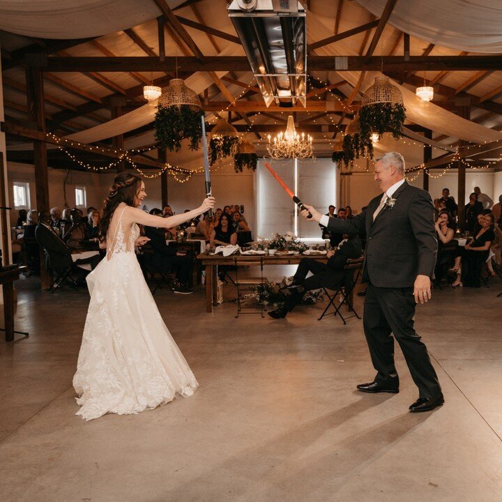 May the Fourth be with you... ​​​​​​​​​
This special father daughter dance may be our favorite one yet!

Photography: @william_avery_photography 

#circlemfarmevents #farmwedding #ncfarmwedding #farmhousewedding #clt #charlotteweddingvenue #farmhouse