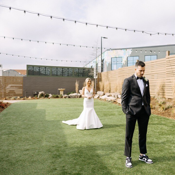 We can't get over this first look reaction in our garden courtyard!​​​​​​​​​
Photography: @edwinmartinezphoto 

#onthrift #theruthclt #wesleyheights #wesleyheightsneighborhood #nceventvenue #clteventspace #clt #cltevents #discoverclt #cltweddings #cl