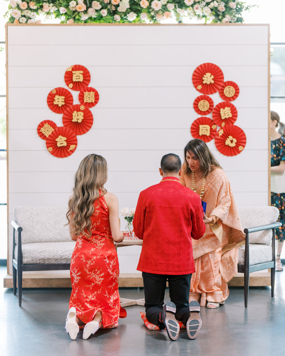 From Tea Ceremony to Baraat to Ceremony and after party... we LOVED this couple's traditions and how they utilized our entire space!​​​​​​​​​
Photography: @clickawayphoto
Planner: @eventsbysummerjoy
Florals: @nectarfloralboutique 

#onthrift #theruth