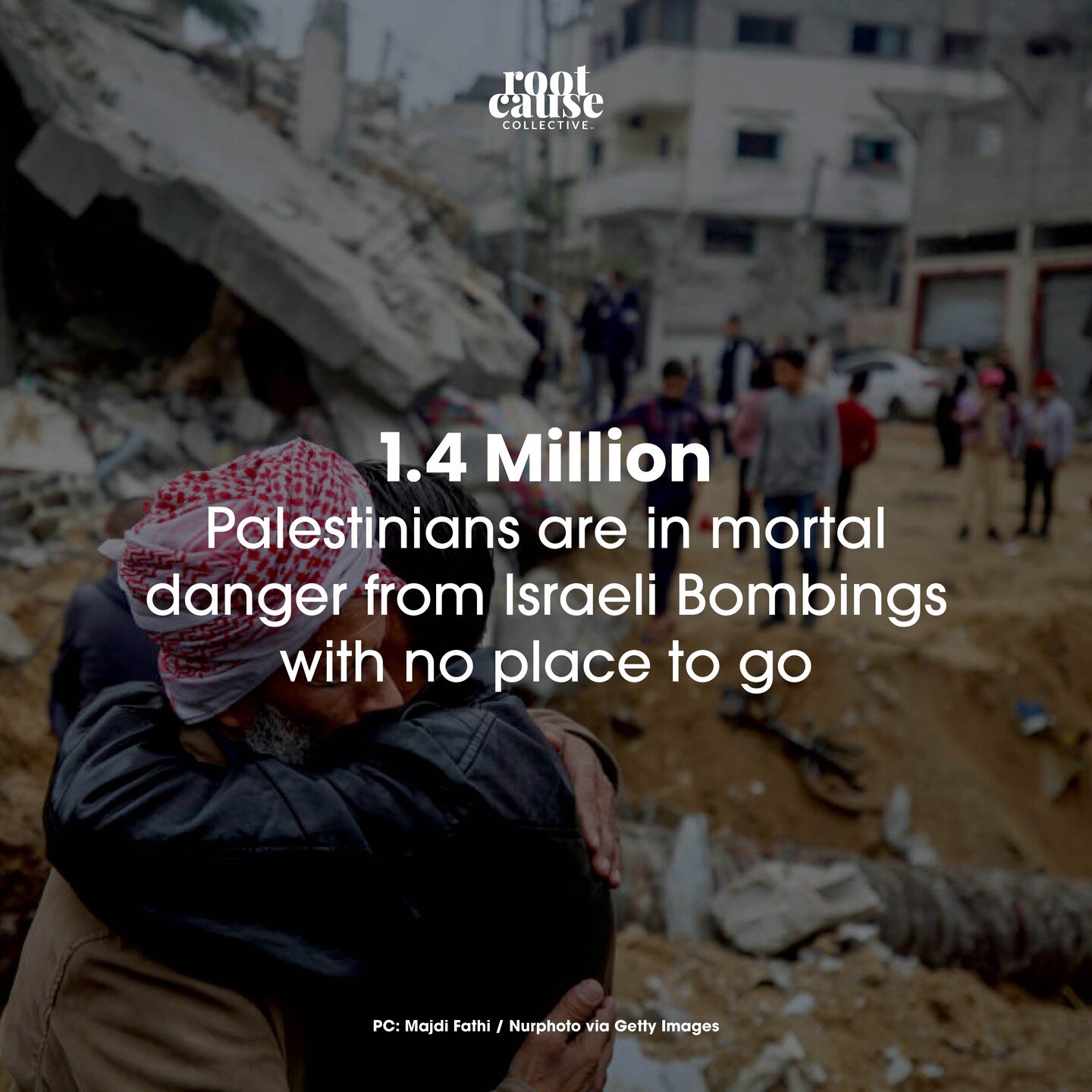 1.4 Million Palestinians are in mortal danger from Israeli Bombings. They have nowhere else to go. As healers we help people heal from traumatic experiences. As siblings of the human race we have to do our part to prevent trauma from happening all to