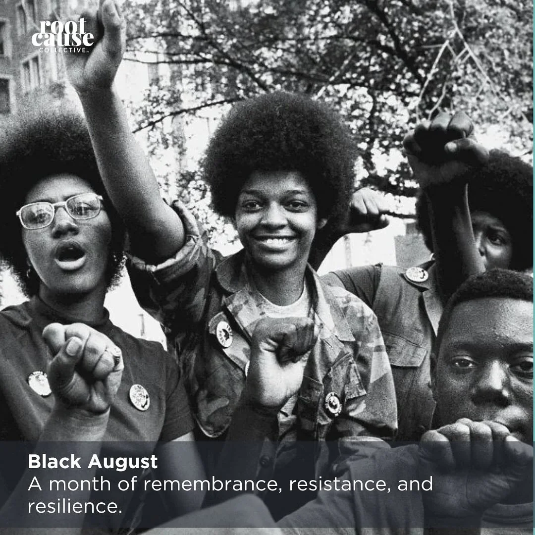 Black August is a month of remembrance and resistance born from the struggle of incarcerated freedom fighters who refused to let our liberation story be erased.

It&rsquo;s a time to honor revolutions past, from Haiti to Ferguson, and to remember tha