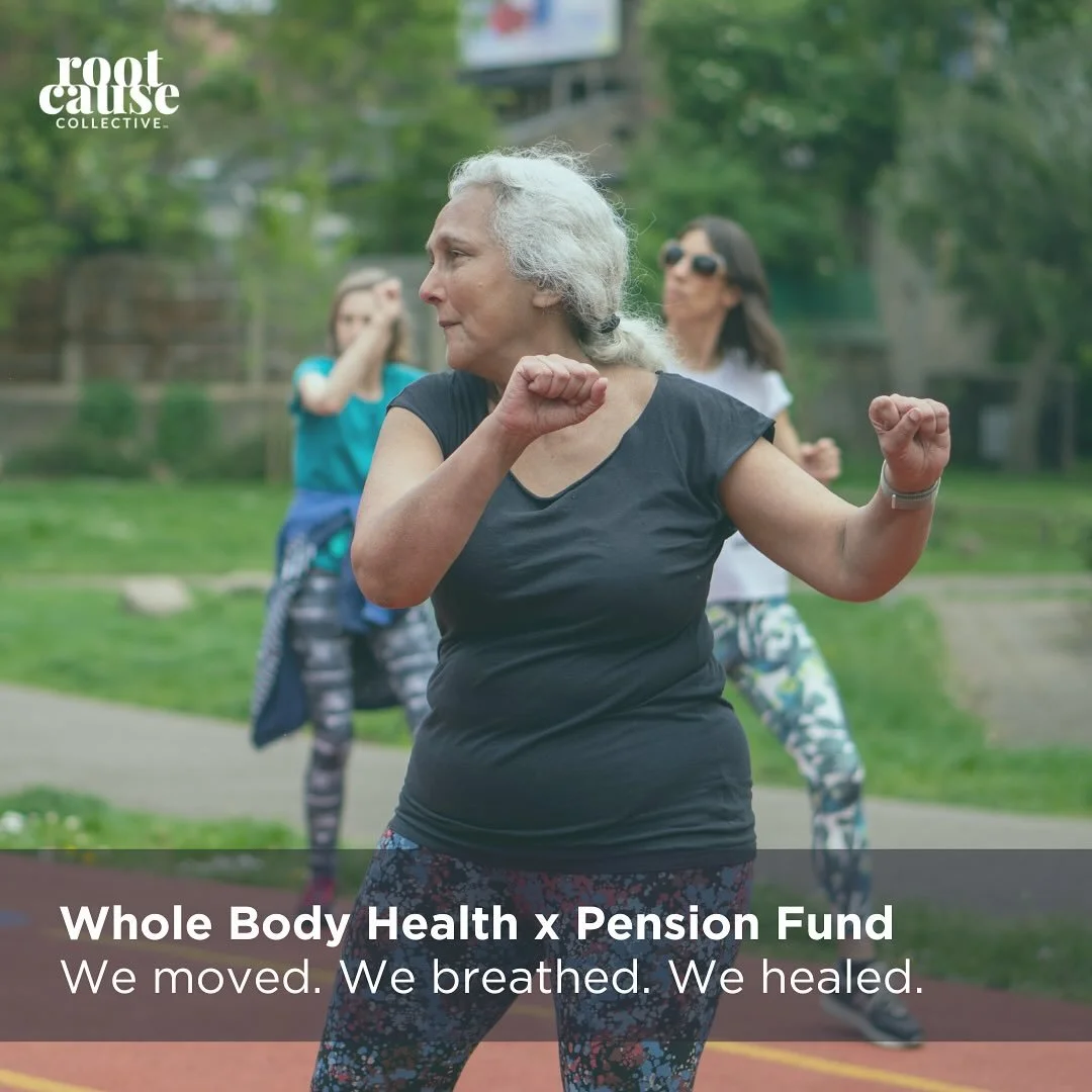 We believe in movement as medicine, rest as resistance, and wellness as a collective birthright.&nbsp;

This spring, Root Wellness Center&rsquo;s Whole Body Health program held a cohort that was rooted in rhythm, sweat, and soul.

Participants comple