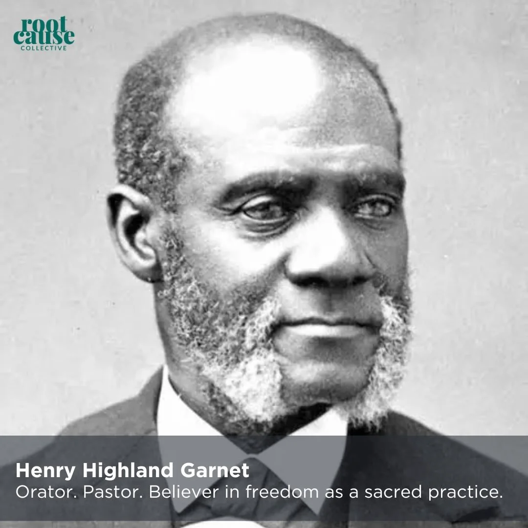 Abolition is spiritual work, and we are still being called.&nbsp;&nbsp;

As the centennial celebration of Black History Month&nbsp;comes to a close, we honor Henry Highland Garnet,&nbsp;a pastor who understood abolition as sacred work.&nbsp;

Garnet&