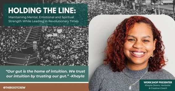 Last month,&nbsp;AW, Toni, and Khayla presented &ldquo;Holding the Line: Maintaining Mental, Emotional and Spiritual Strength While Leading in Revolutionary Times,&rdquo; a workshop series of the Rooted Capacity Project, for criminal justice leaders 