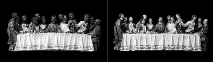BLACK AND WHITE LAST SUPPER