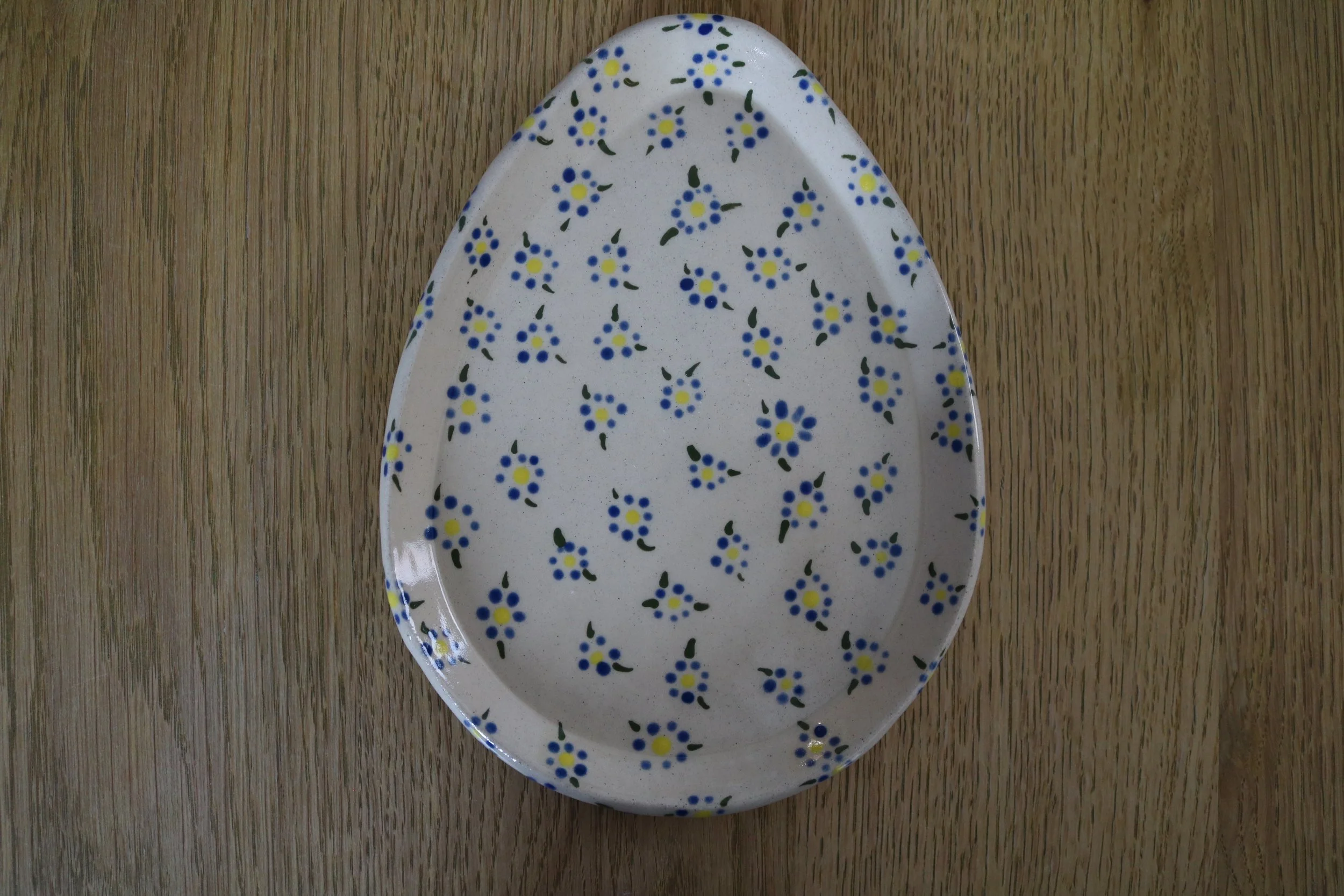 Floral Oval Dish