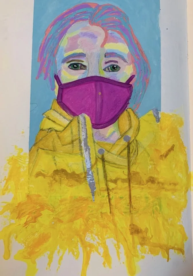 'New Normal' (2021) Artwork by Hannah Kelly (littlebookofdoodles)
