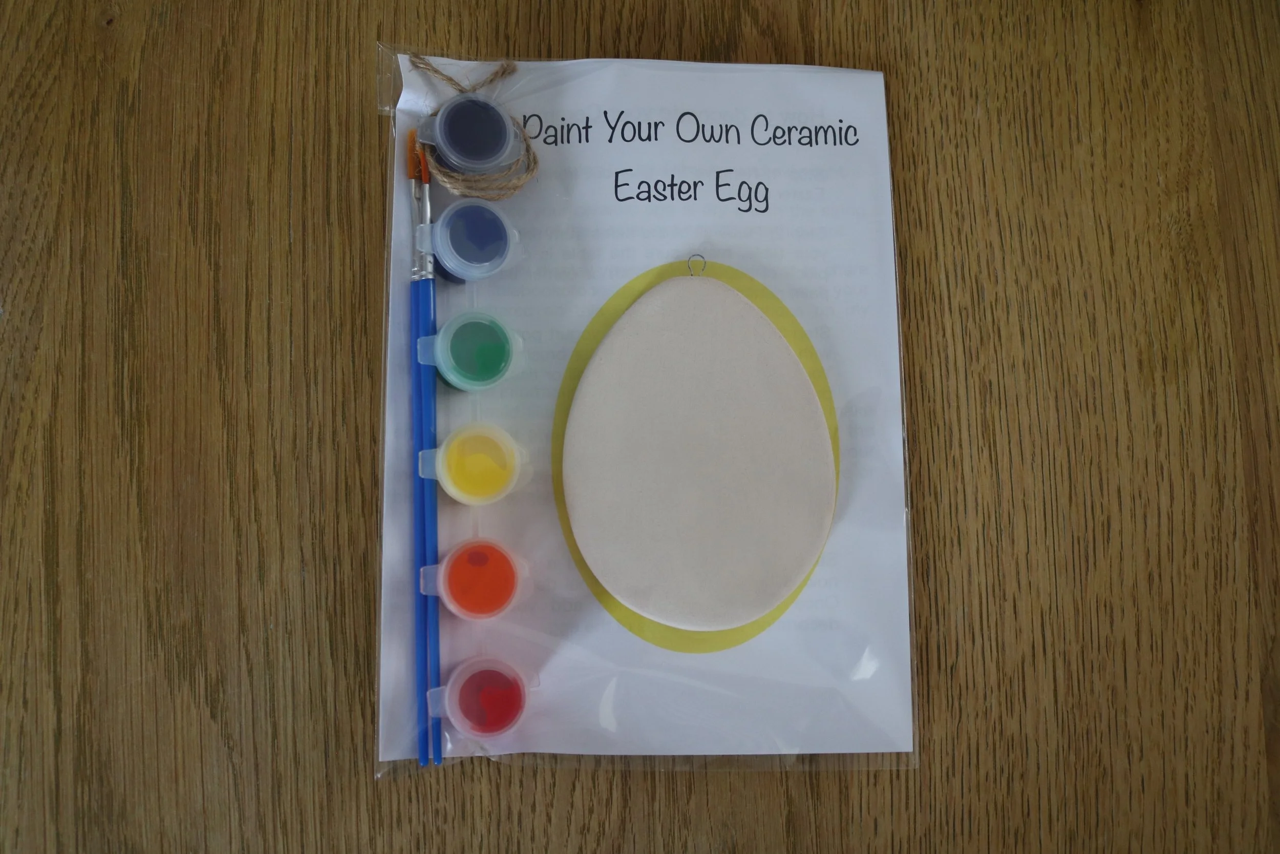 Handmade paint your own Easter egg kit