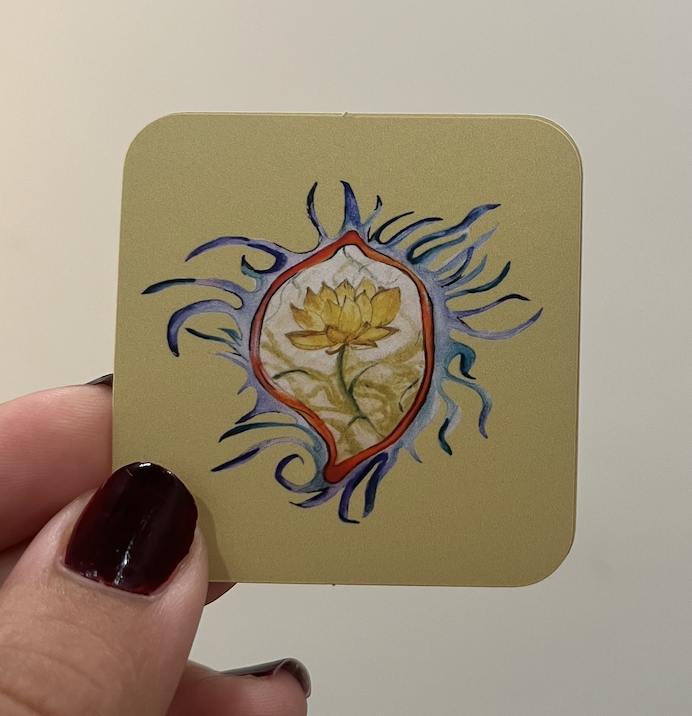 Flaming Lotus Sticker