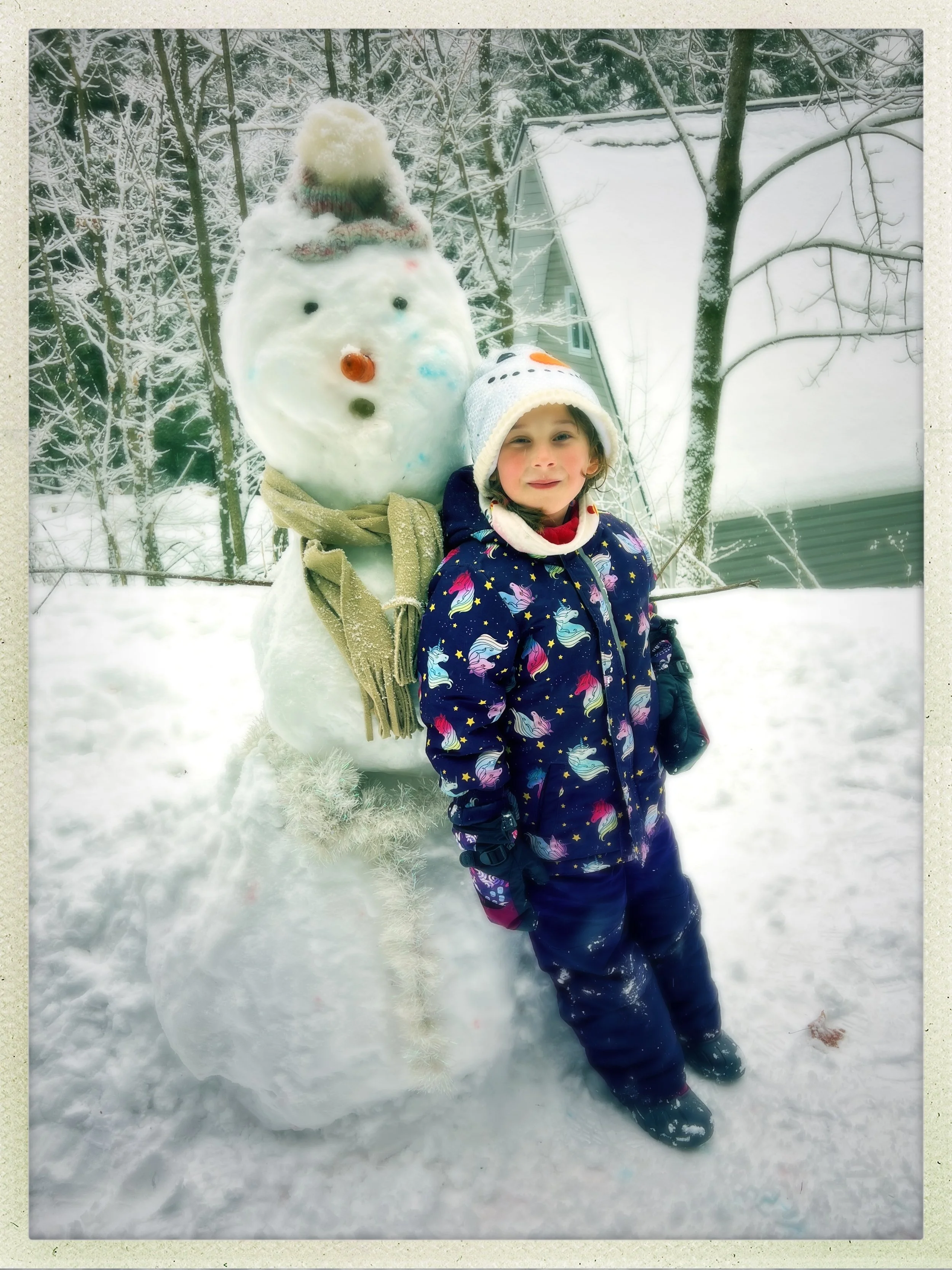 Snowman & Snowgirl