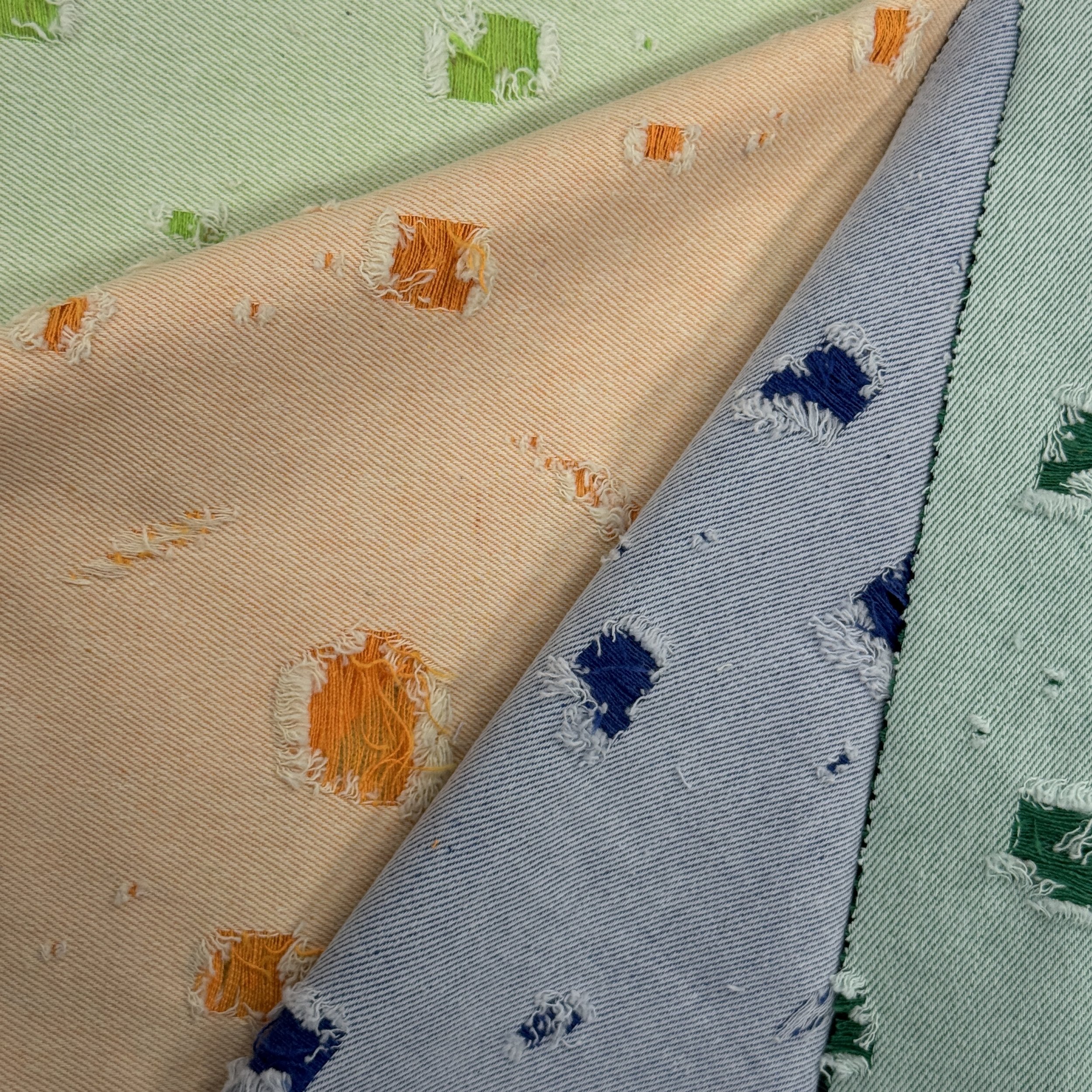 Burnout Jacquard Denim - #Color# - Wimko International Ltd